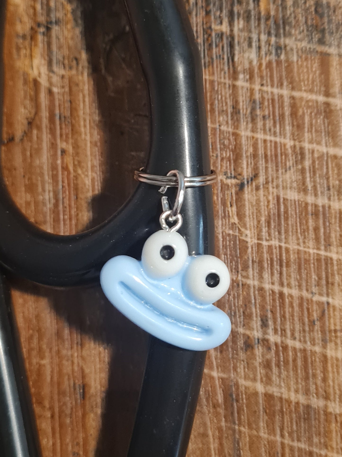 Funny Face ~ Stethoscope Charm ~  RN Charm ~ Medical Stethoscope Charm ~ Smiling Face ~ Physician Charm ~ Stethoscope Tag ~ OT ~ RT