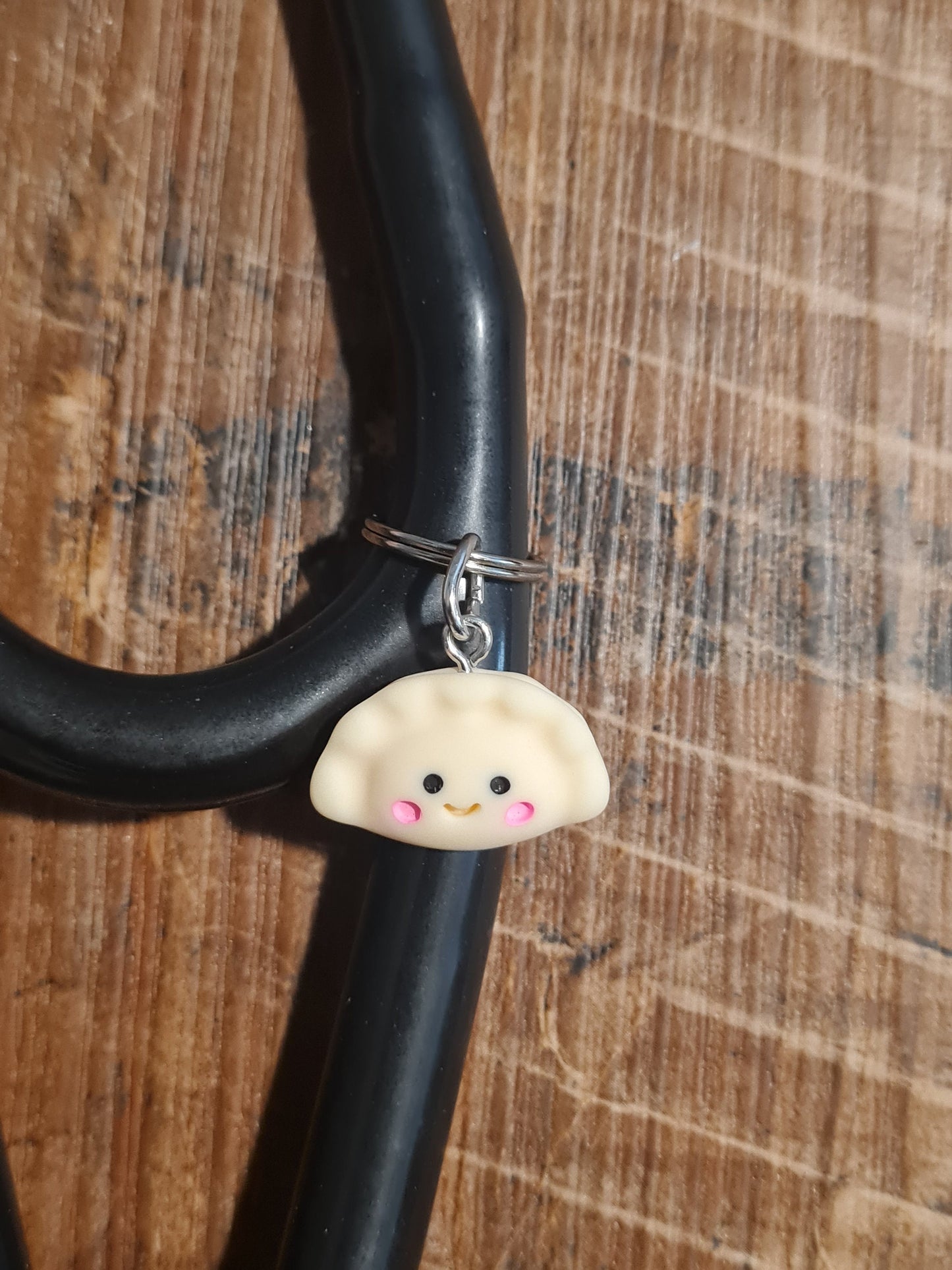 Dumpling ~ Stethoscope Charm ~ RN Charm ~ Medical Stethoscope Charm ~ Physician Charm ~ Stethoscope Tag ~ OT ~ PT ~ Chinese Dumpling