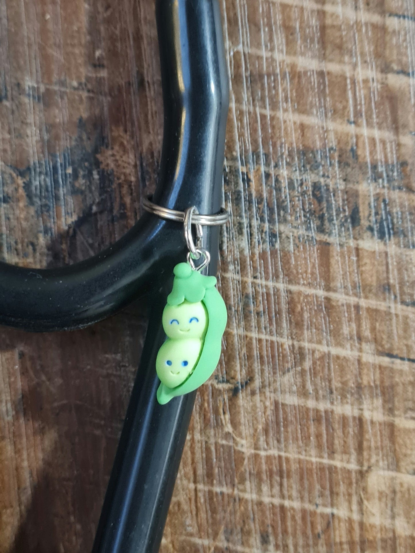2 Peas In a Pod ~ Stethoscope Charm ~ RN Charm ~ Medical Stethoscope Charm ~ Physician Charm ~ Stethoscope Tag ~ OT ~ PT ~ Twins