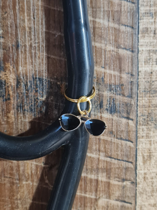 Sunglasses ~ Stethoscope Charm ~ RN Charm ~ Medical Stethoscope Charm ~ Physician Charm ~ Stethoscope Tag ~ OT ~ PT