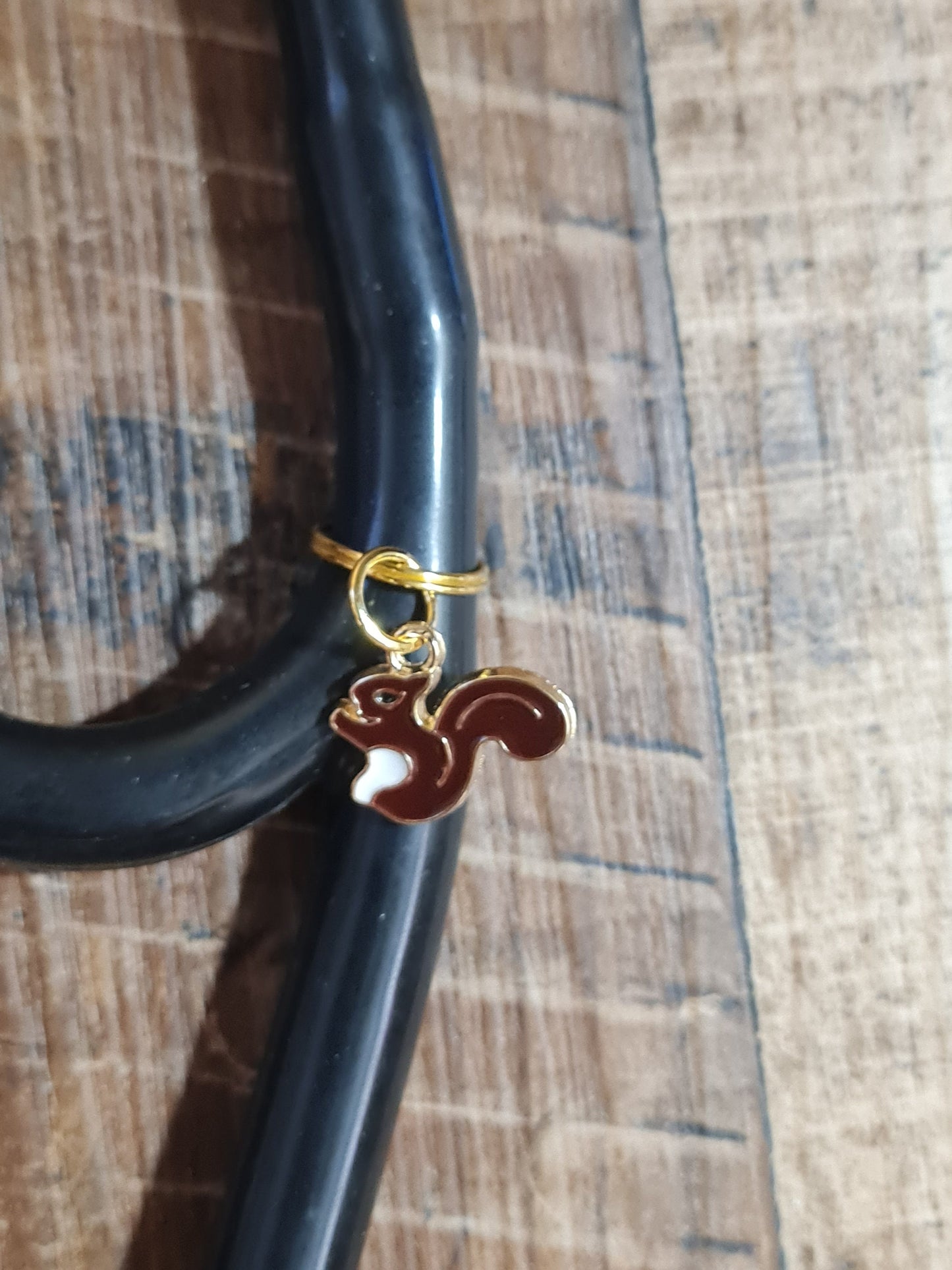 Squirrel ~ Stethoscope Charm ~ RN Charm ~ Medical Stethoscope Charm ~ Physician Charm ~ Stethoscope Tag ~ OT ~ PT ~ Grey Squirrel