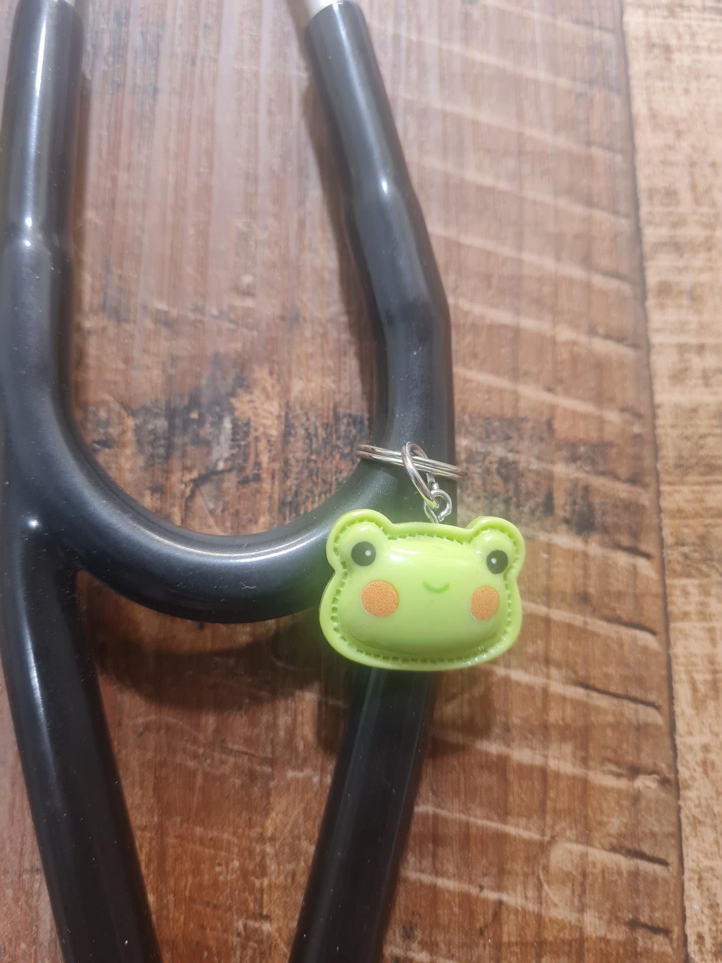 Frog ~ Stethoscope Charm ~ RN Charm ~ Medical Stethoscope Charm ~ Physician Charm ~ Stethoscope Tag ~ OT ~ PT ~ Frog Charm