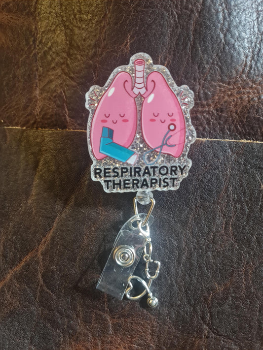 Respiratory Therapist ~ ID Badge Reel ~ Respiratory Therapy ~ RT ~ Respiratory ID Badge ~ Work Badge Reel ~ Medical Badge Reel
