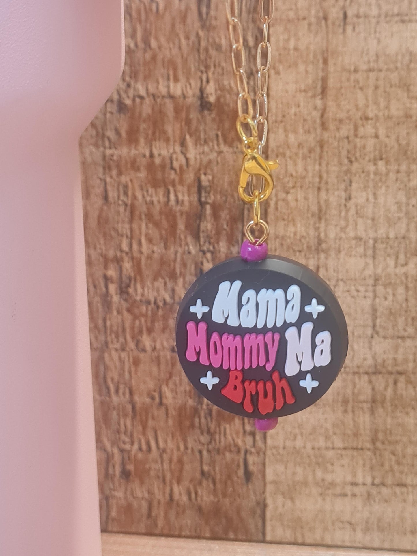 Mom Tumbler Charm ~ Stanley Cup Charm ~ Custom Made Charms ~ Cup Charm ~ Cup Handle Charm ~ Cup Accessory ~ Mama Mommy Ma Bruh Cup Charm