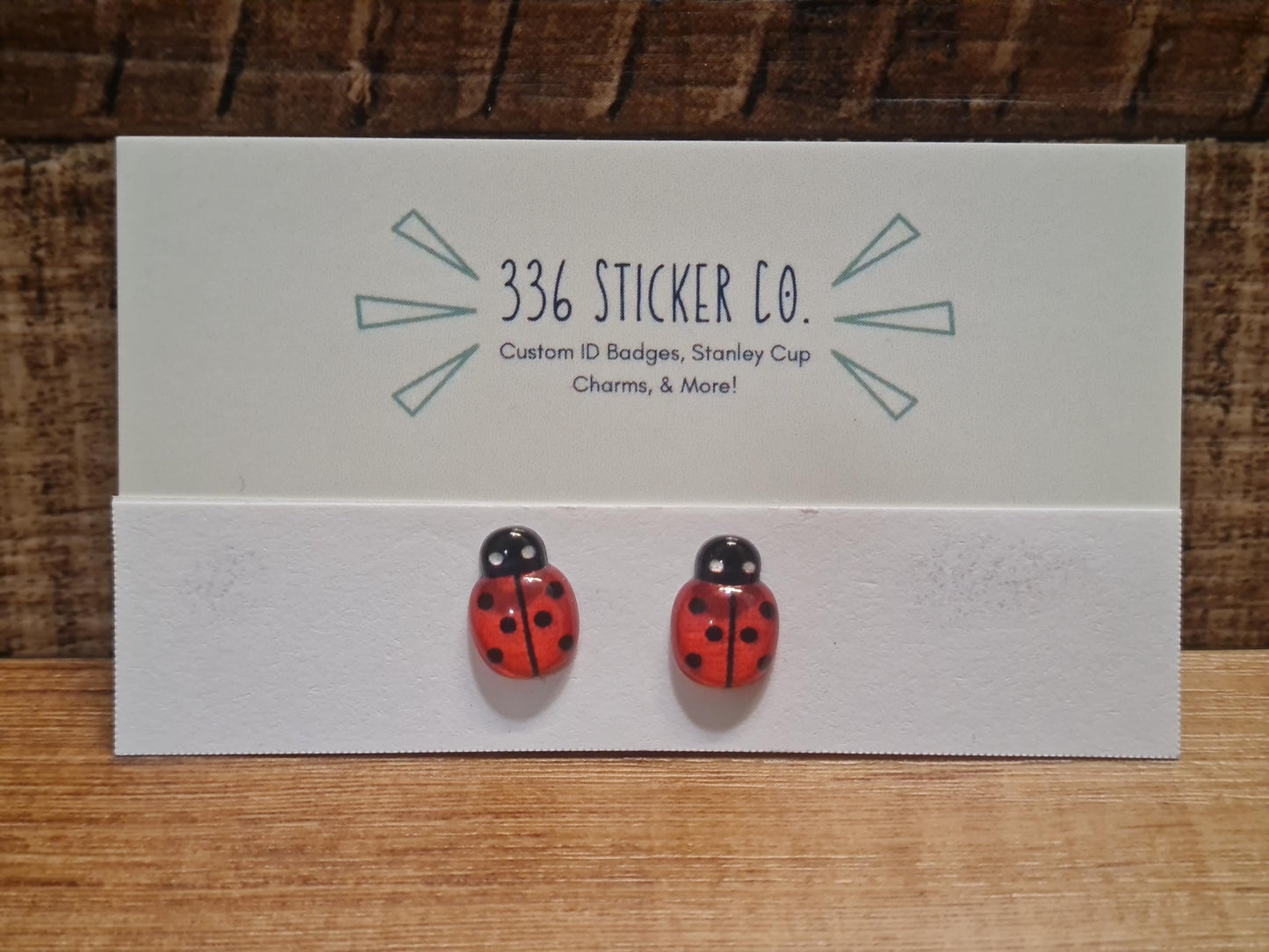 Lady Bug Earrings ~ Earrings ~  Lady Bug~ Fun Earrings ~ Fall Earrings ~ Kids Earrings ~ Stud Earrings