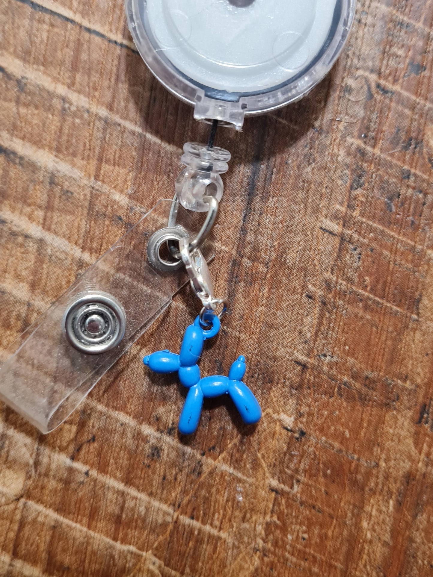 Balloon Animal ~ ID Badge Reel Charm ~  Badge Buddy ~ Badge Accessories ~ Work Badge Charm  ID Badge Charm ~ Balloon Animal Badge Charm