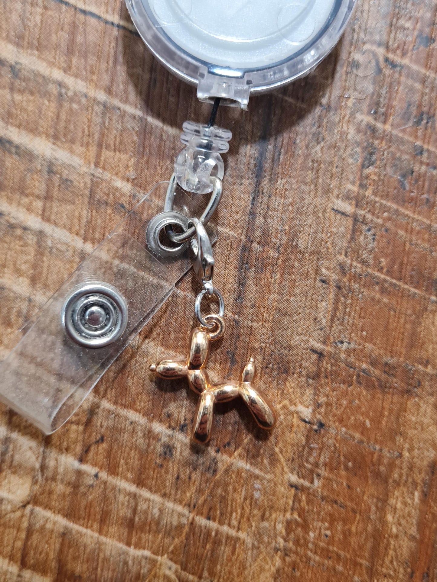 Balloon Animal ~ ID Badge Reel Charm ~  Badge Buddy ~ Badge Accessories ~ Work Badge Charm  ID Badge Charm ~ Balloon Animal Badge Charm