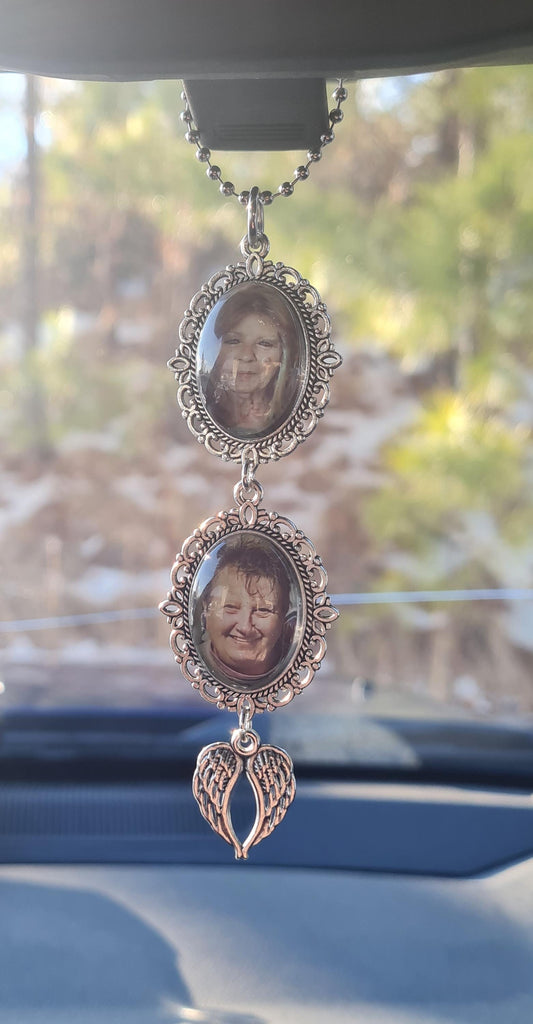 Rearview Mirror Memorial Charm - "Always With You" Car Hanging Ornament - Bereavement & Sympathy Gift for Loss of Loved One