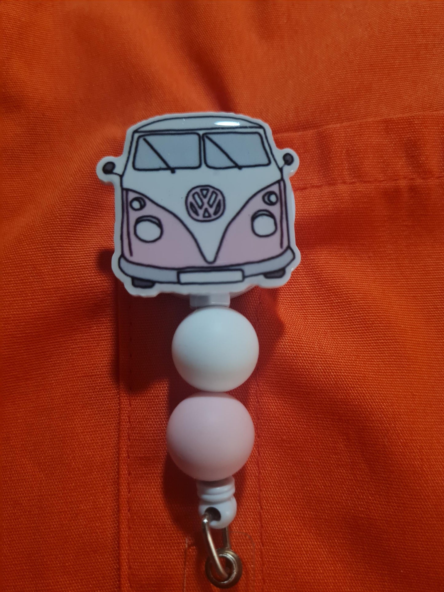 Hippie Badge Reel ~ ID Badge Reel ~ Van Badge Reel ~ Peace & Love Badge Reel ~ Work Badge ~ Medical Badge Reel ~ Boho Badge Reel