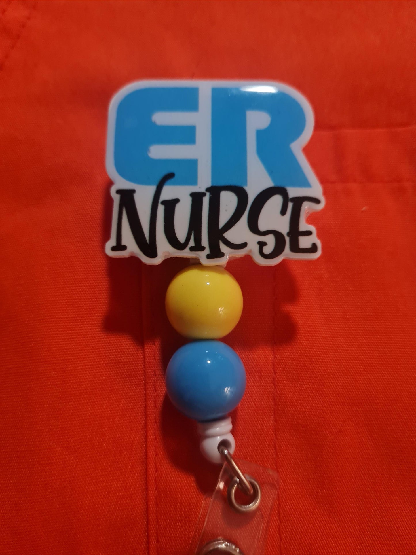 ER Nurse Badge Reel ~ ID Badge Reel ~Health Care Badge Reel ~ Work Badge~ Medical Badge Reel ~ Emergency Room RN Badge Reel