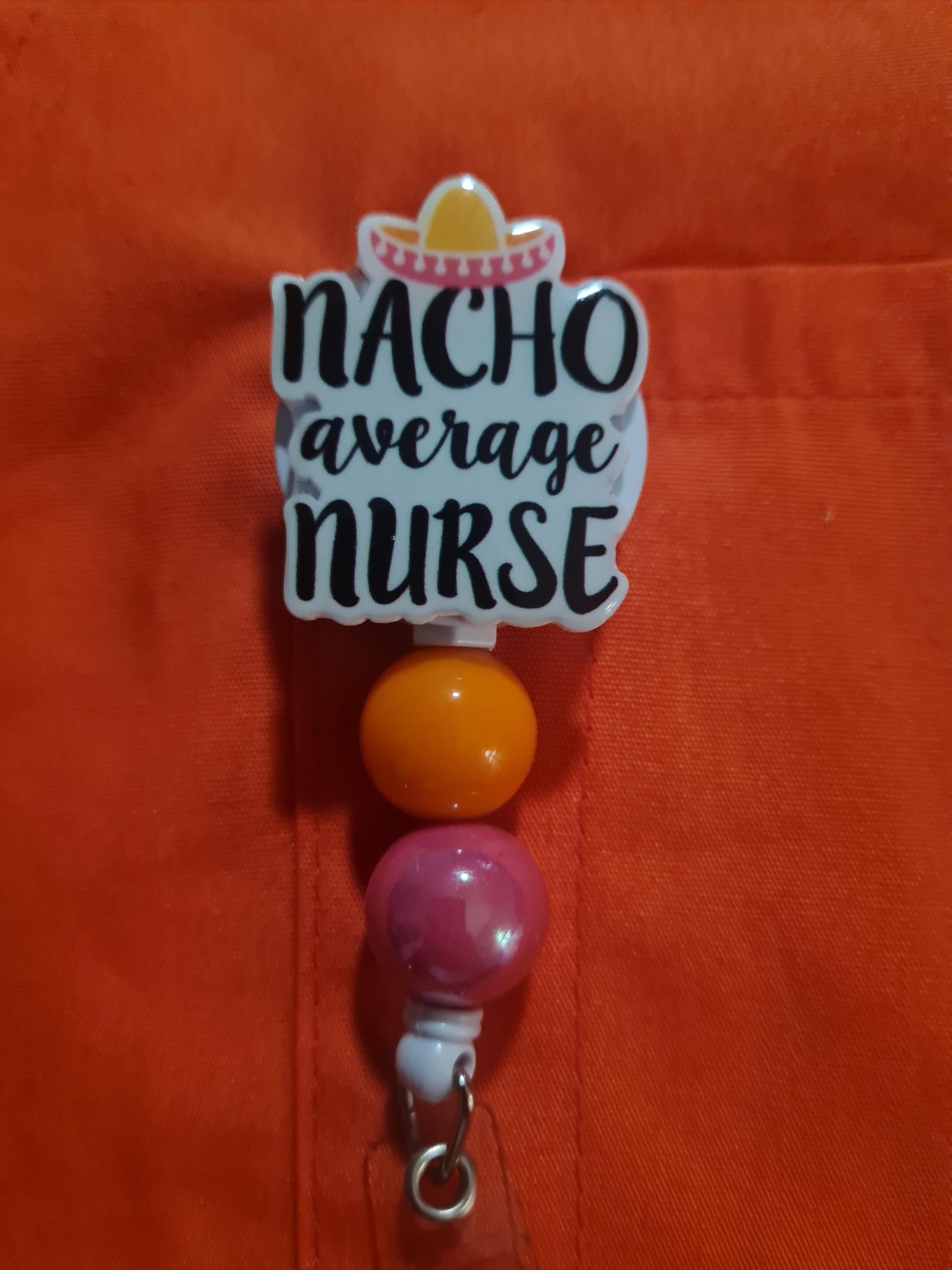 Nacho Average Nurse Badge Reel ~ ID Badge Reel ~Health Care Badge Reel ~ Work Badge~ Medical Badge Reel ~ RN Badge Reel ~ Nurse Badge Reel