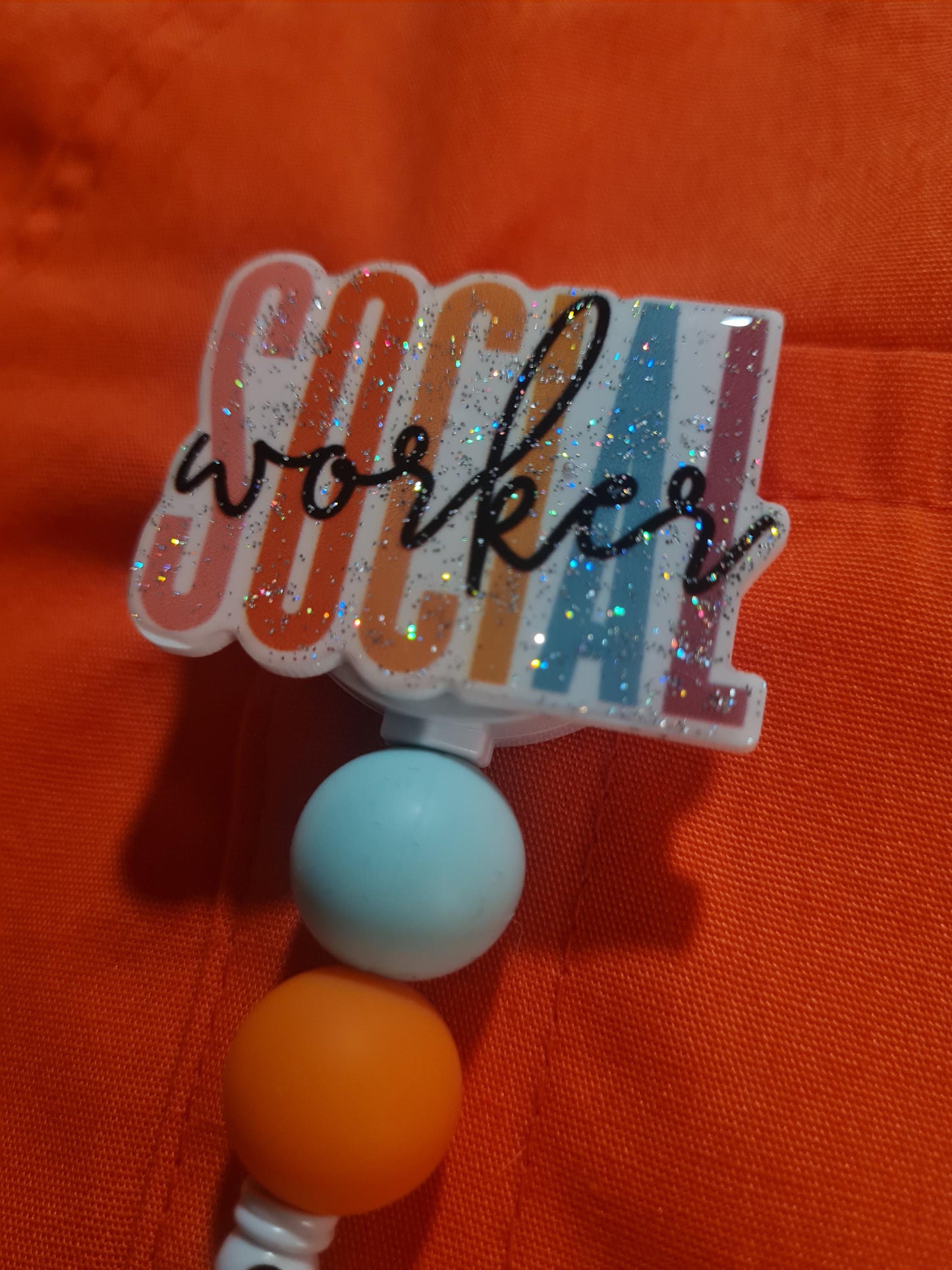 Social Worker Badge Reel ~ ID Badge Reel ~ Health Care Badge Reel ~ Work Badge~ Medical Badge Reel ~ Social Work Badge Reel