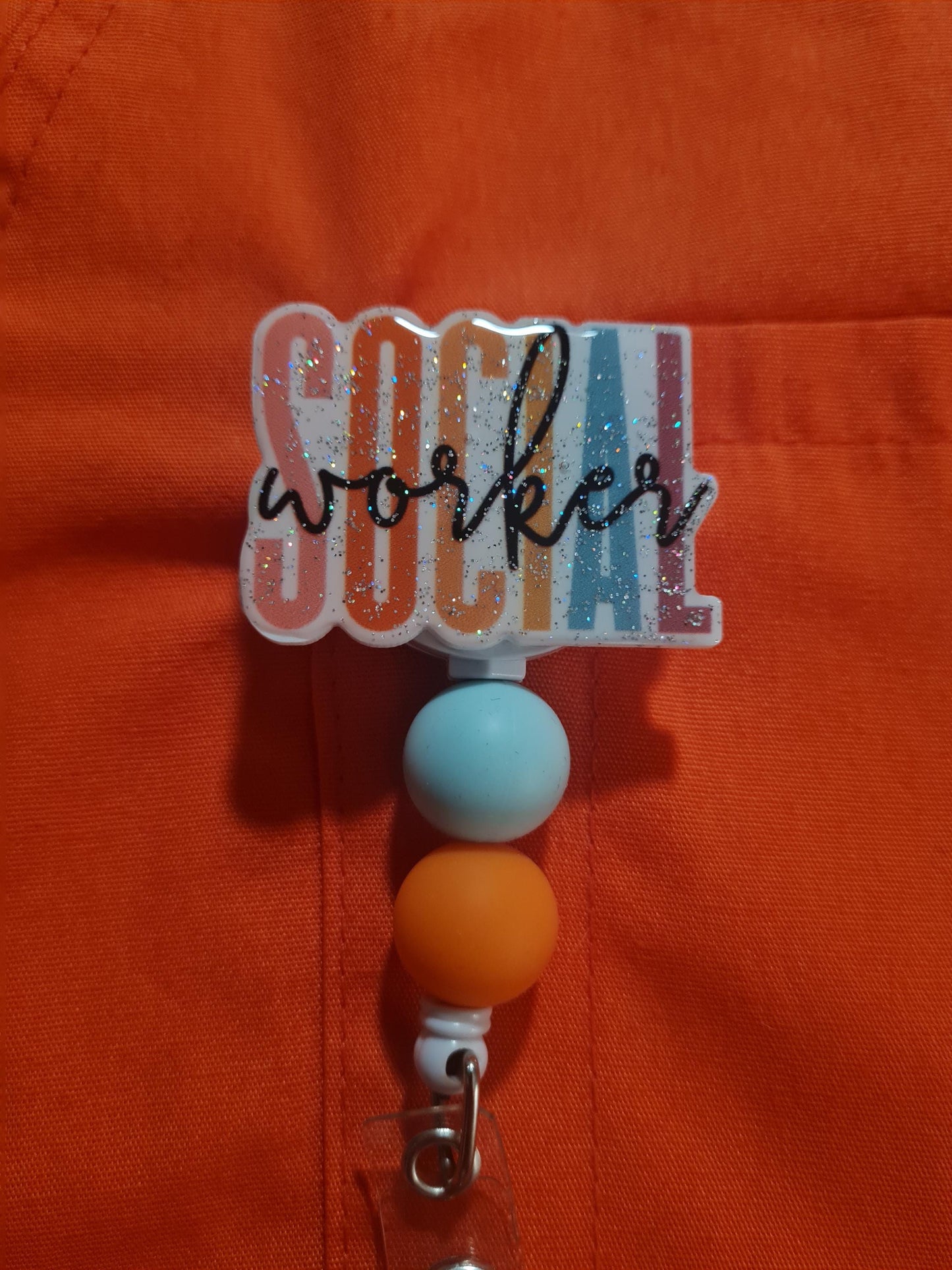 Social Worker Badge Reel ~ ID Badge Reel ~ Health Care Badge Reel ~ Work Badge~ Medical Badge Reel ~ Social Work Badge Reel