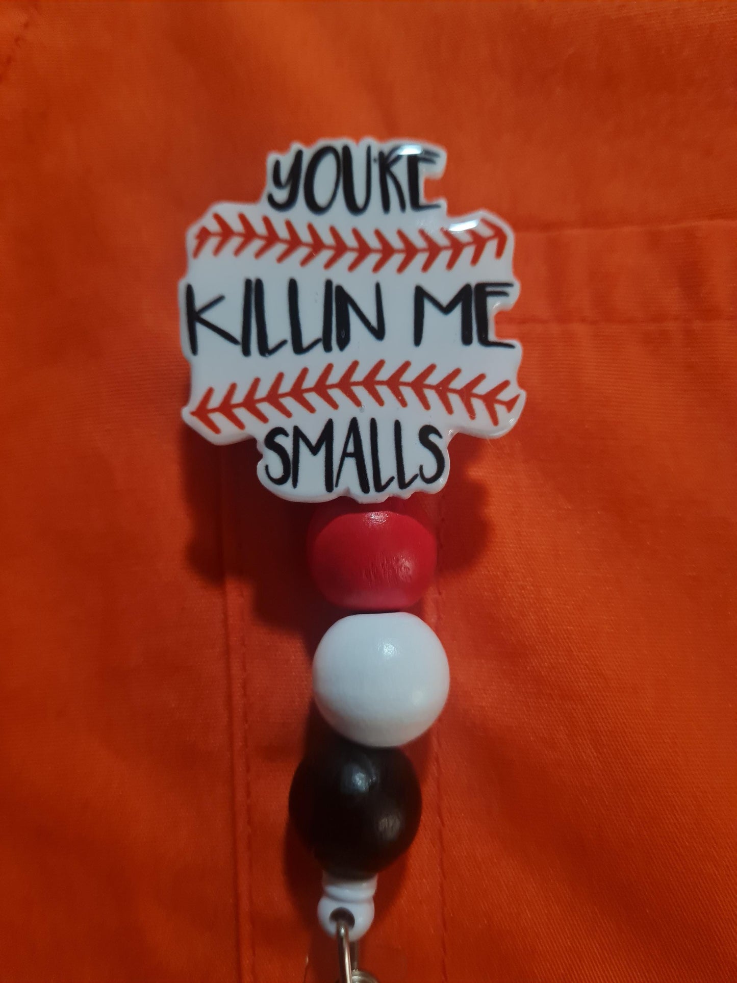 Baseball Movie Badge Reel ~ ID Badge Reel ~ Health Care Badge Reel ~ Work Badge~ Medical Badge Reel ~ You're Kill' Me Badge Reel ~ Baseball