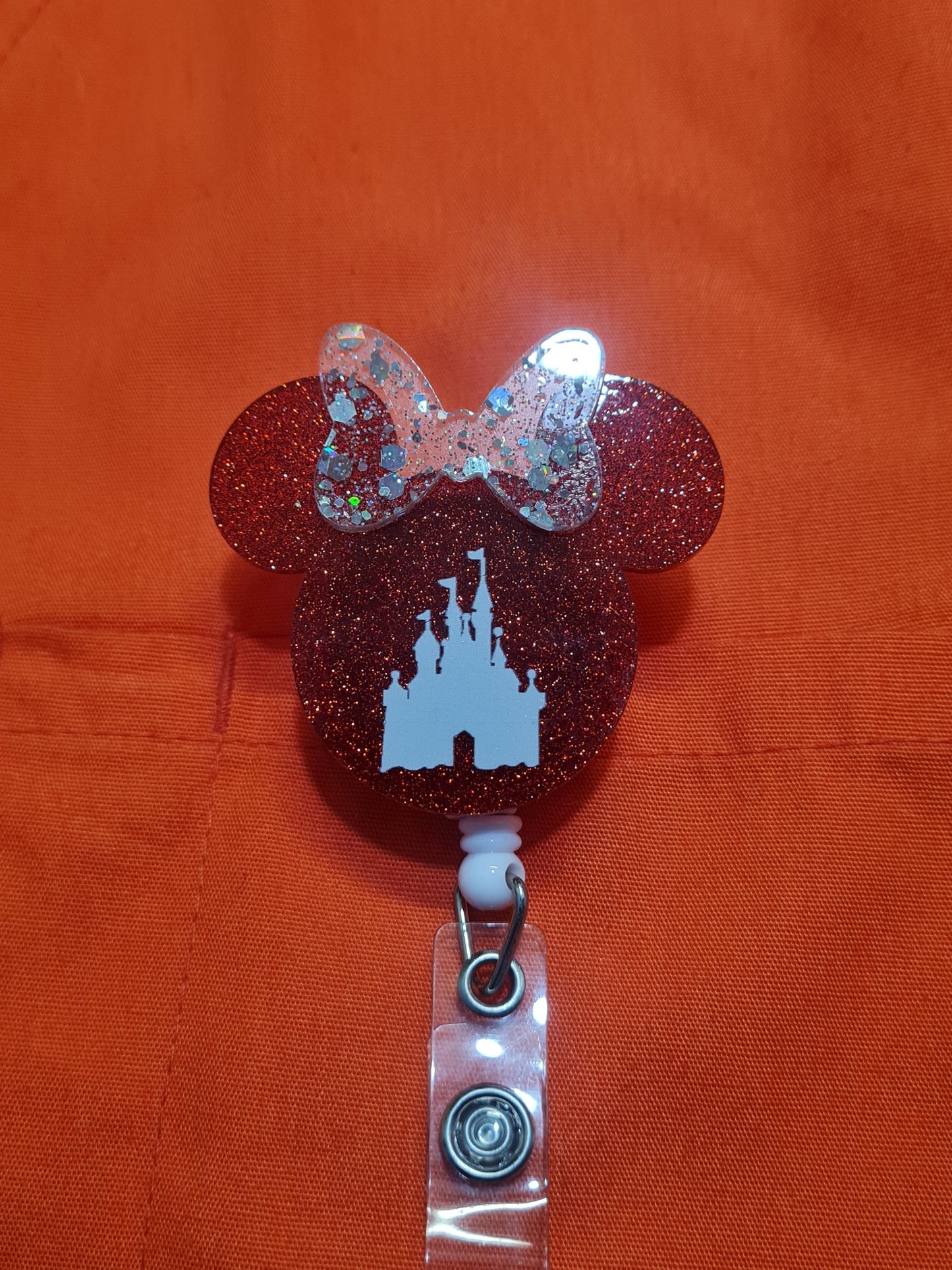 Minnie Mouse Badge Reel ~ ID Badge Reel ~ Minnie Magic Kingdom ~ RT ~ Minnie Mouse ID Badge ~ Work Badge Reel~ Medical Badge Reel ~ Nurse
