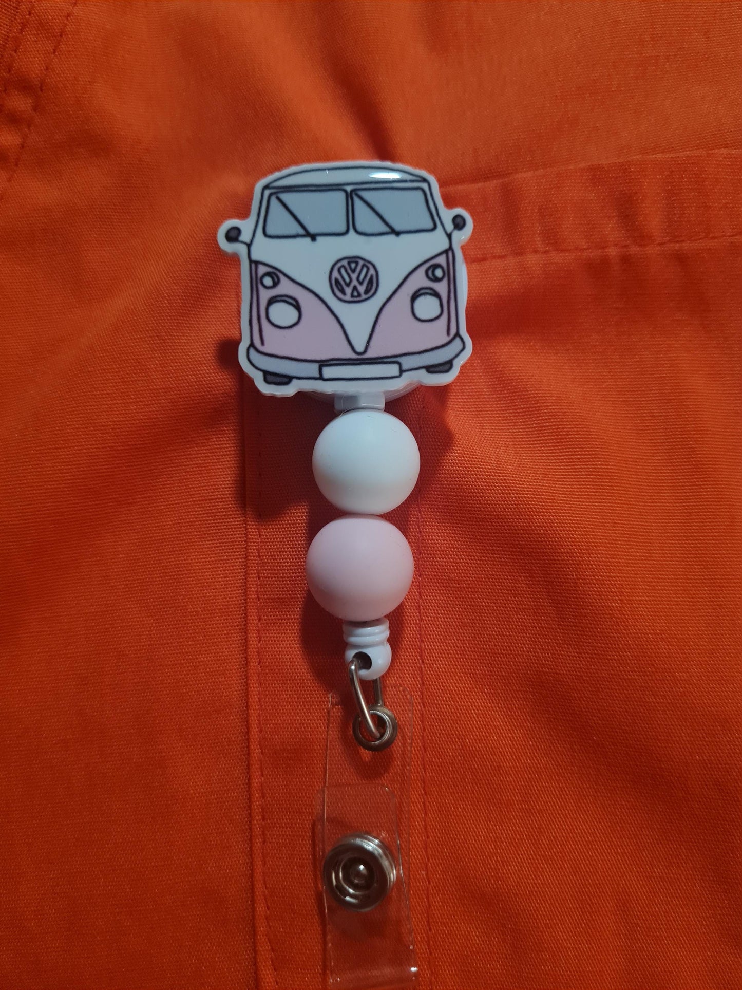 Hippie Badge Reel ~ ID Badge Reel ~ Van Badge Reel ~ Peace & Love Badge Reel ~ Work Badge ~ Medical Badge Reel ~ Boho Badge Reel