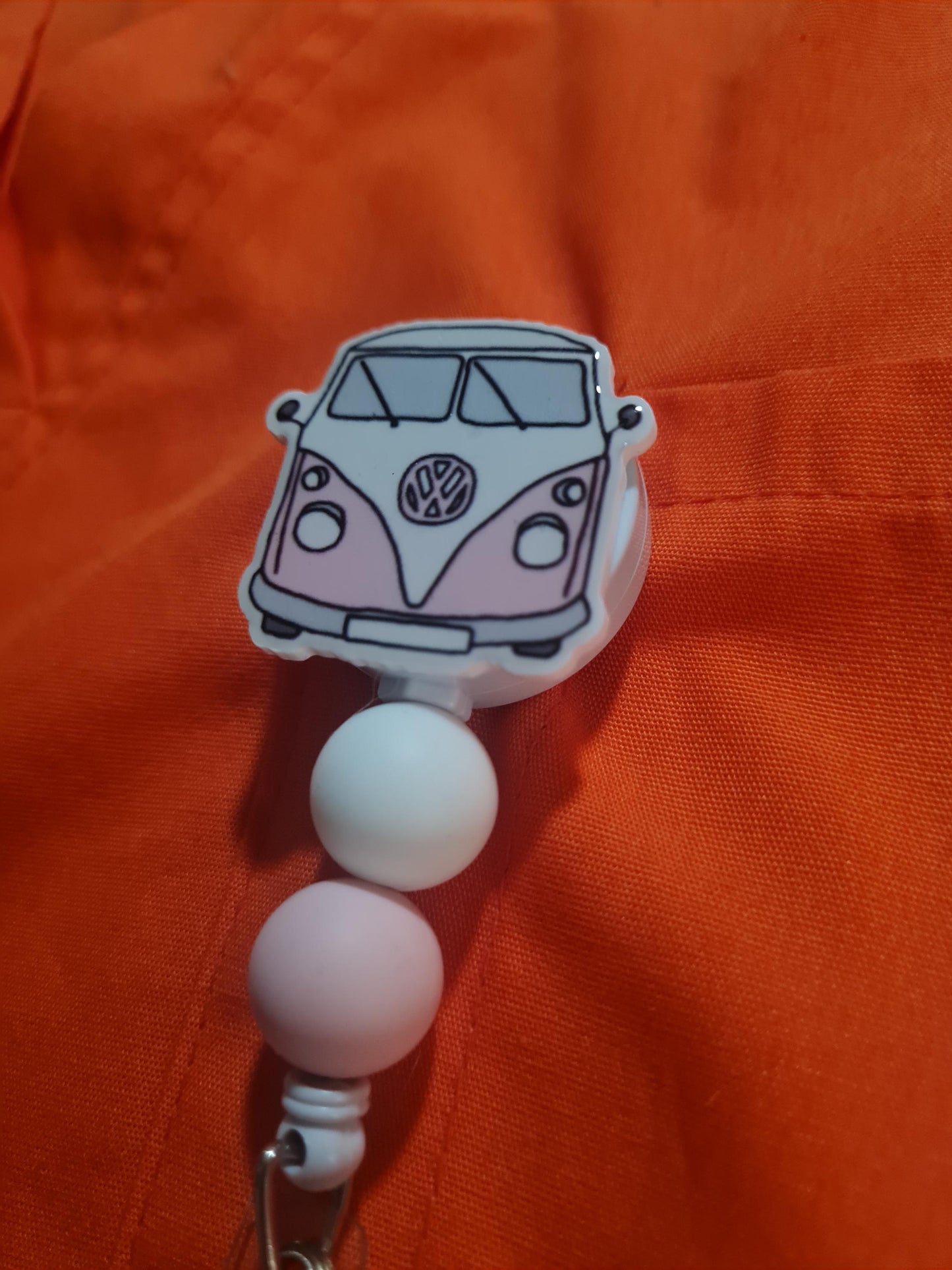 Hippie Badge Reel ~ ID Badge Reel ~ Van Badge Reel ~ Peace & Love Badge Reel ~ Work Badge ~ Medical Badge Reel ~ Boho Badge Reel