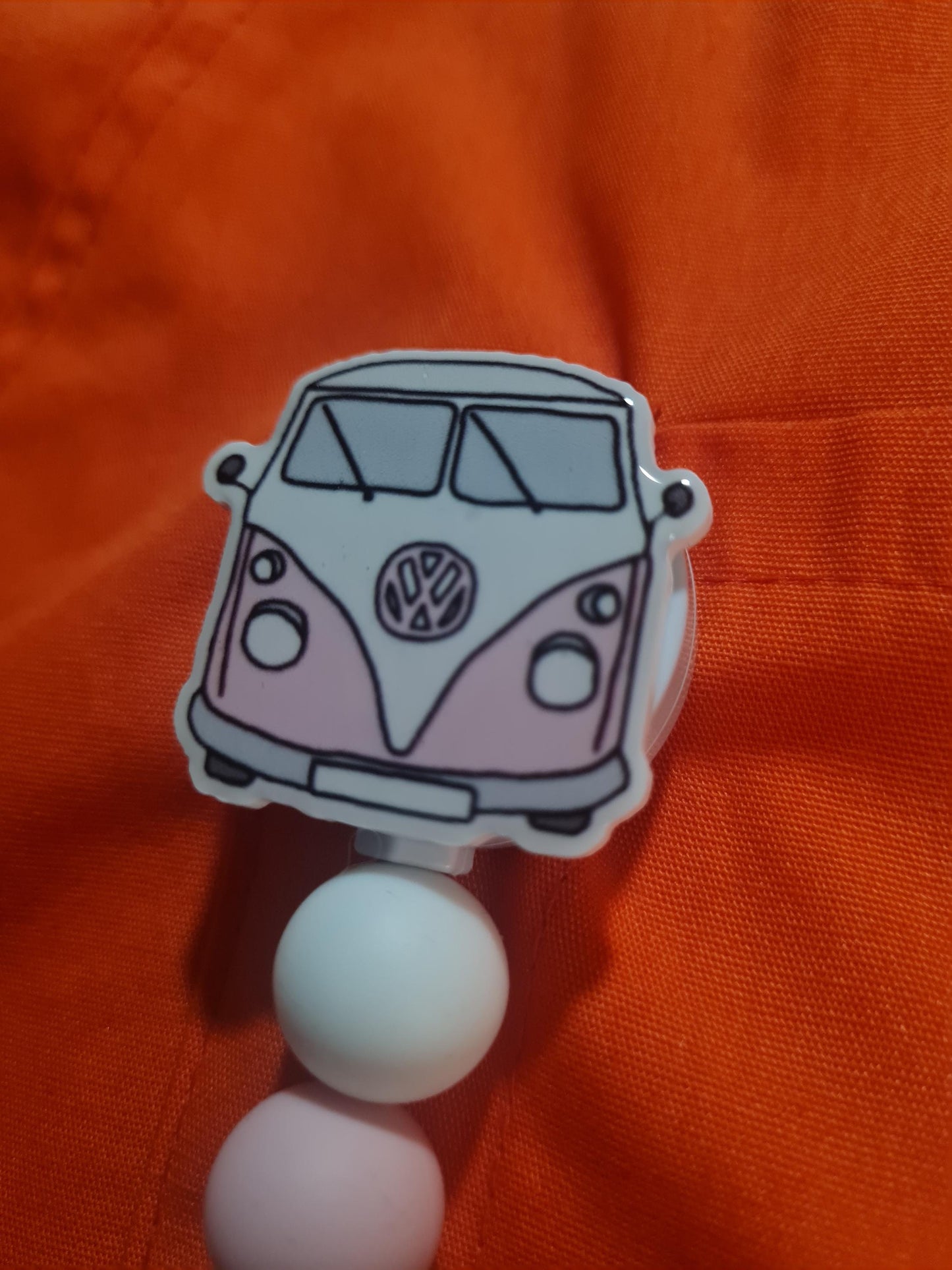 Hippie Badge Reel ~ ID Badge Reel ~ Van Badge Reel ~ Peace & Love Badge Reel ~ Work Badge ~ Medical Badge Reel ~ Boho Badge Reel