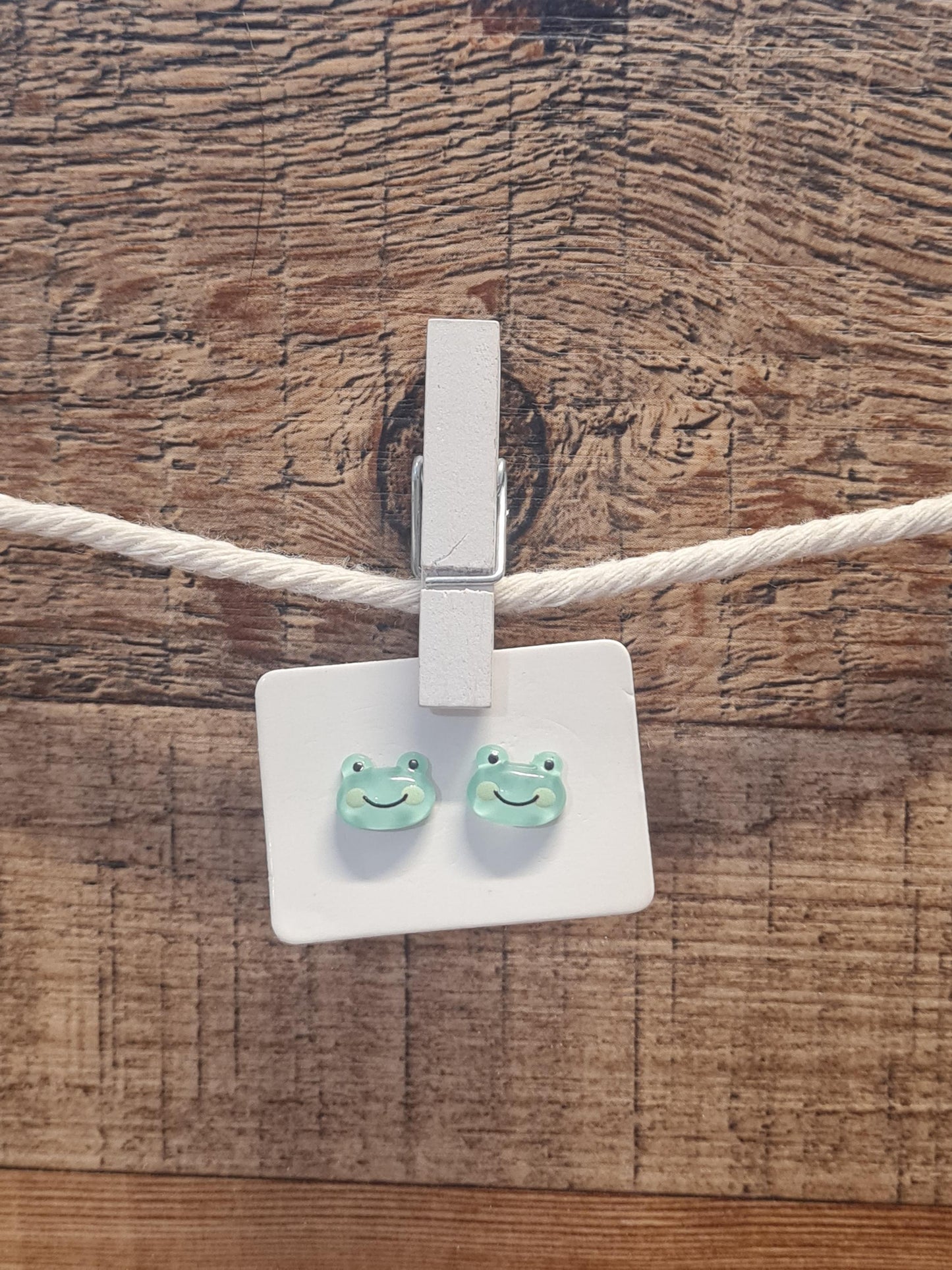 Frog Earrings ~ Easter Earrings ~ Cute Frog Earrings ~ Frog Jewelry ~ Frogs ~ Easter Basket Gift