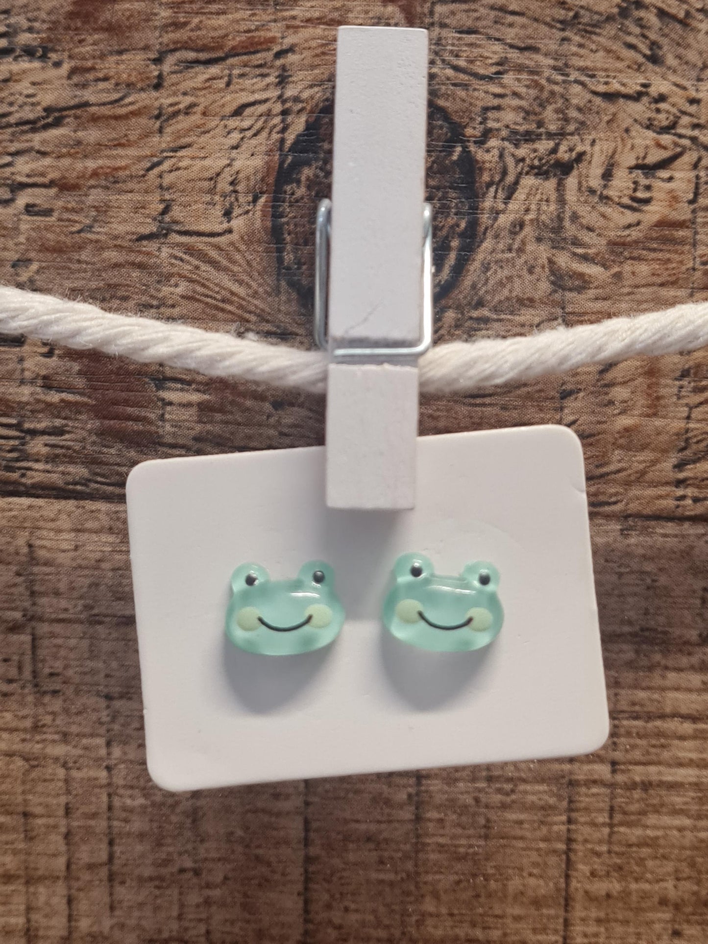 Frog Earrings ~ Easter Earrings ~ Cute Frog Earrings ~ Frog Jewelry ~ Frogs ~ Easter Basket Gift