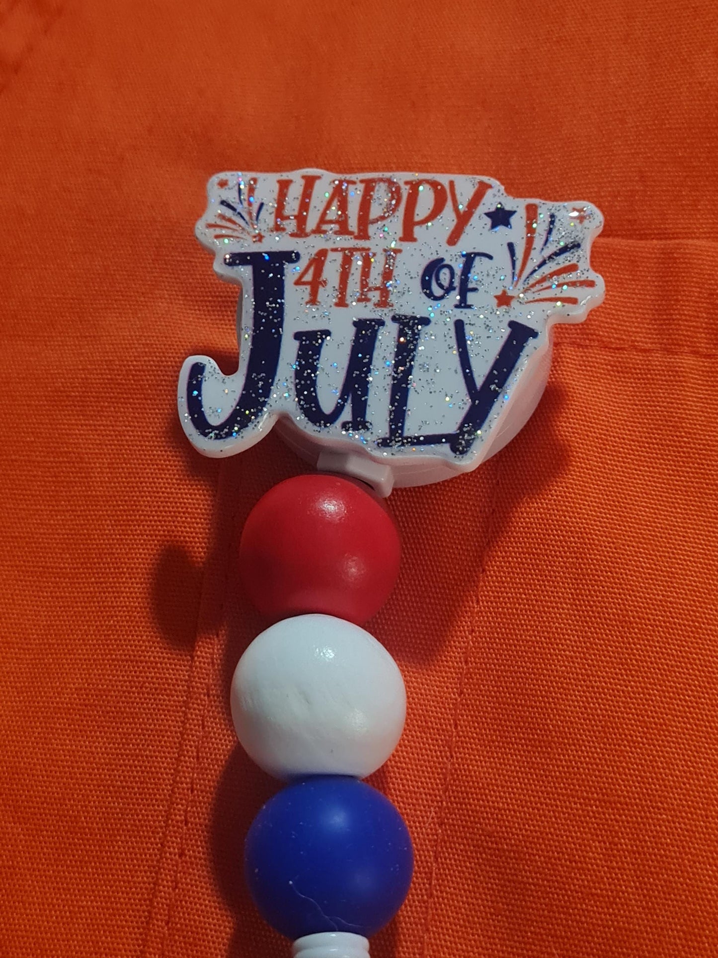 July 4th Badge Reel ~ ID Badge Reel ~ Health Care Badge Reel ~ Work Badge~ Medical Badge Reel ~ Independence Day Badge Reel ~ Fourth of July