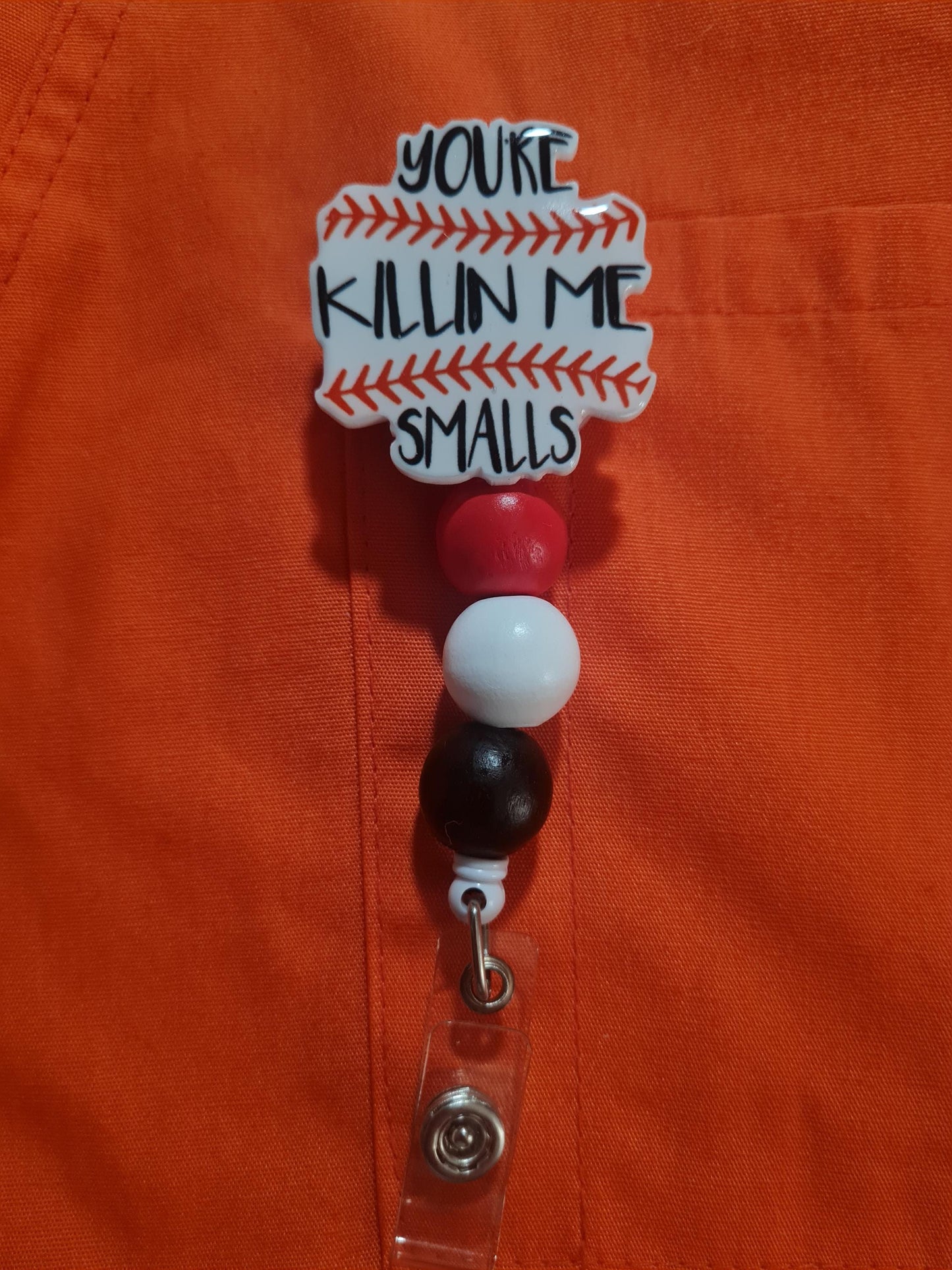 Baseball Movie Badge Reel ~ ID Badge Reel ~ Health Care Badge Reel ~ Work Badge~ Medical Badge Reel ~ You're Kill' Me Badge Reel ~ Baseball