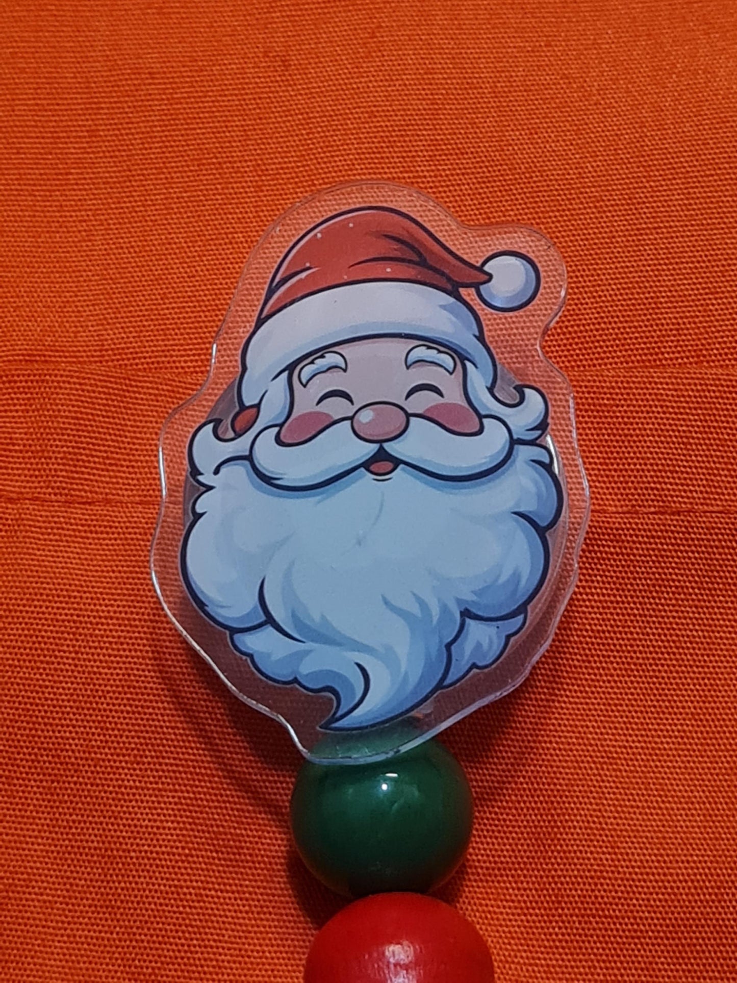 Christmas Badge Reel ~  Health Care Badge Reel ~ Work Badge ~ Medical Badge Reel ~ Santa Claus Badge Reel ~ Santa Badge Reel