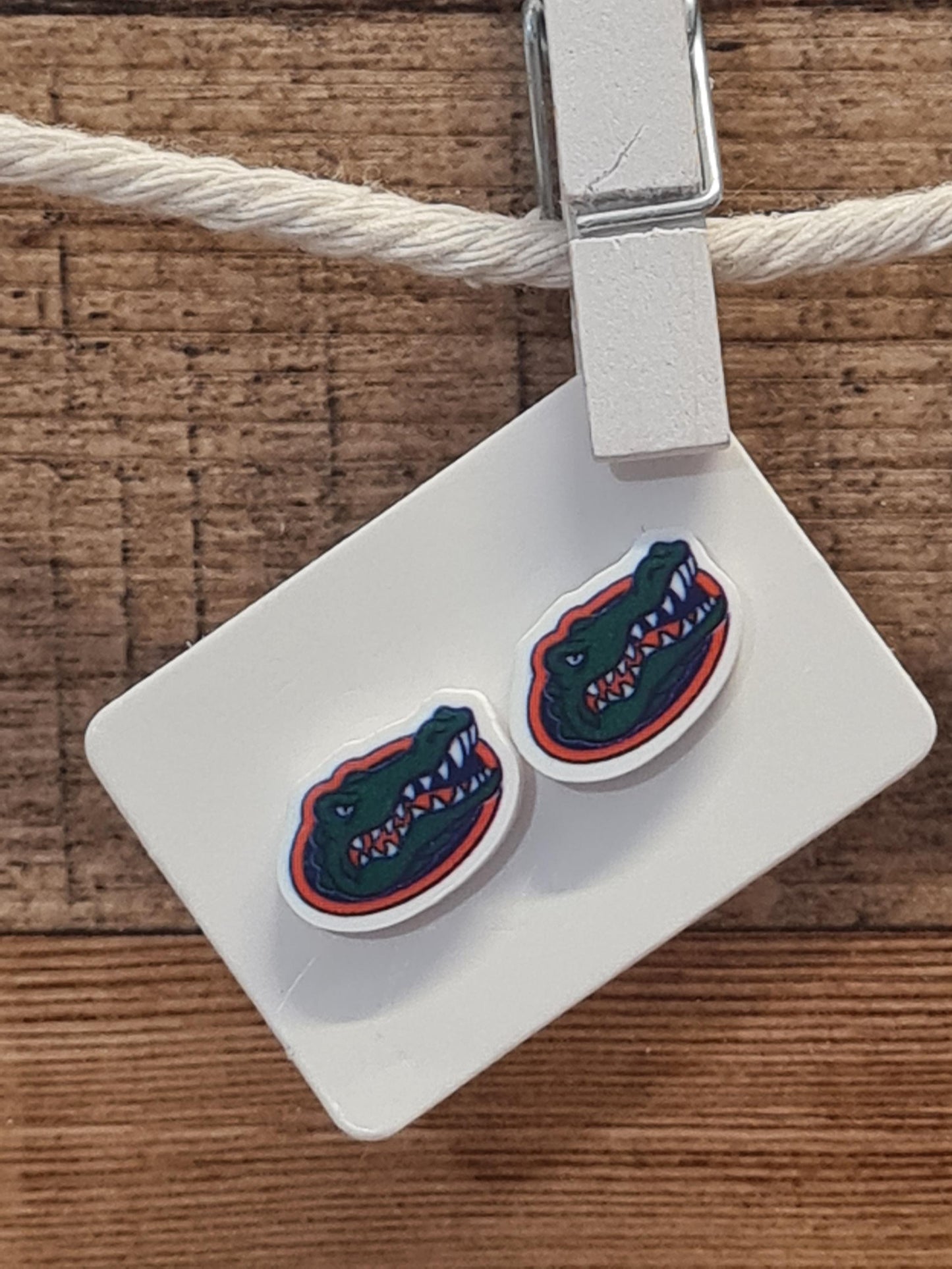 Gators Earrings ~ Gator Earrings ~ College Basketball Earrings ~ Post Earrings ~ Florida Basketball Earrings ~ Post Earrings