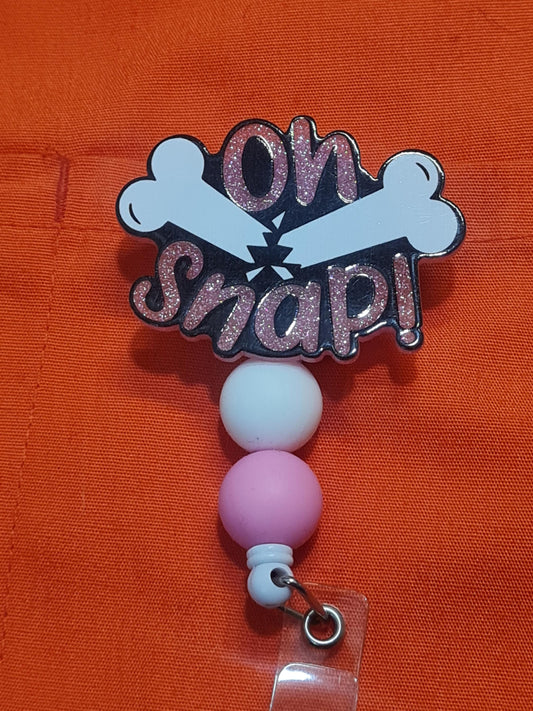 Oh Snap! Badge Reel ~ ID Badge Reel ~ Health Care Badge Reel ~ Medical Badge Reel~ Radiology Badge Reel ~ Radiologist Badge Reel