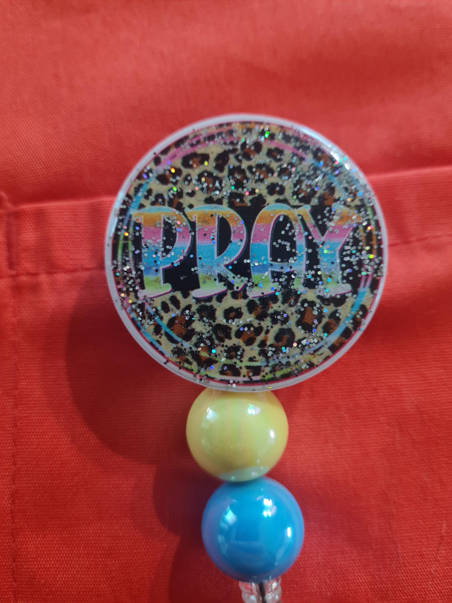 Prayer Request ID Badge Reel - Inspirational Scripture Scripture Holder for Christian Nurses, Teachers, and Church Staff - Retractable Faith Badge