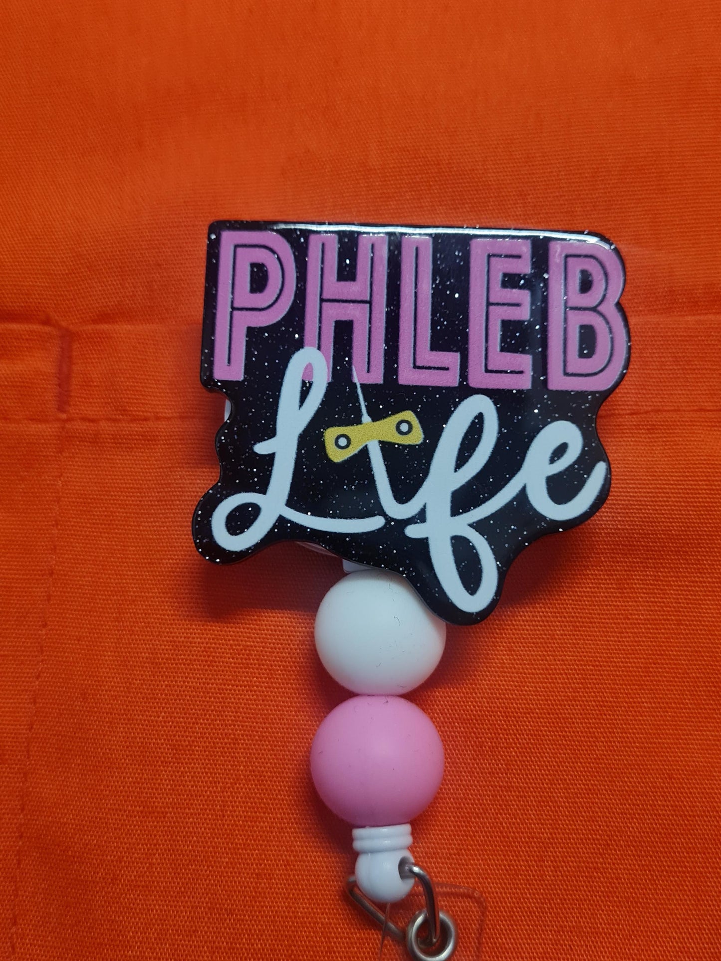 Phlebotomy Badge Reel ~ ID Badge Reel ~ Health Care Badge Reel ~ Medical Badge Reel~ Phlebotomist Badge Reel ~ Phleb Life Badge Reel