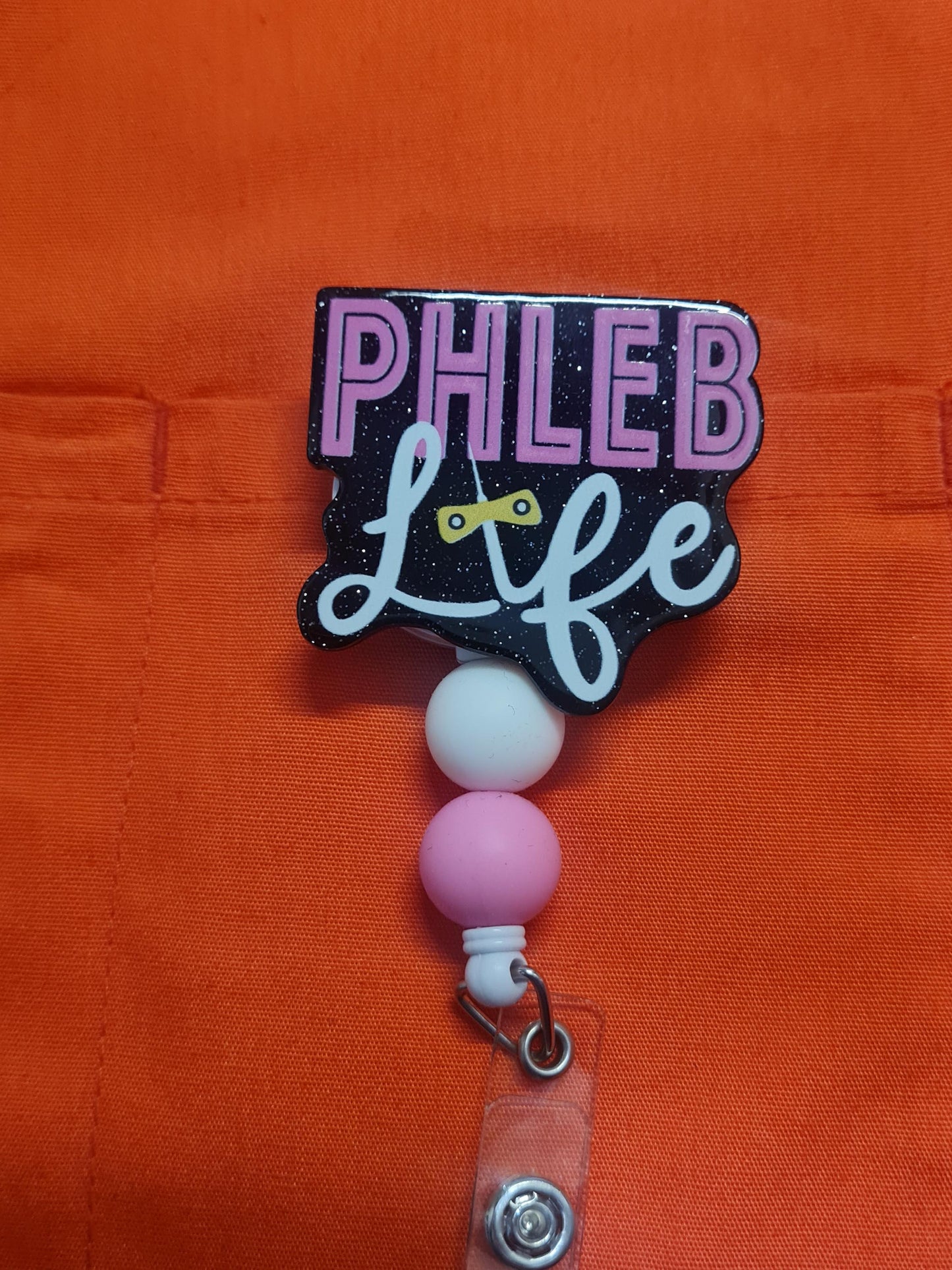 Phlebotomy Badge Reel ~ ID Badge Reel ~ Health Care Badge Reel ~ Medical Badge Reel~ Phlebotomist Badge Reel ~ Phleb Life Badge Reel