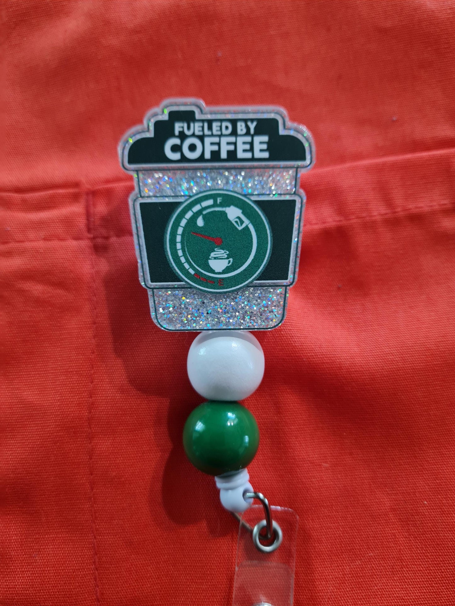 Coffee Badge Reel ~  Health Care Badge Reel ~ Work Badge ~ Medical Badge Reel ~ Fueled By Coffee Badge Reel ~ RN Reel ~ Coffee Lover Badge