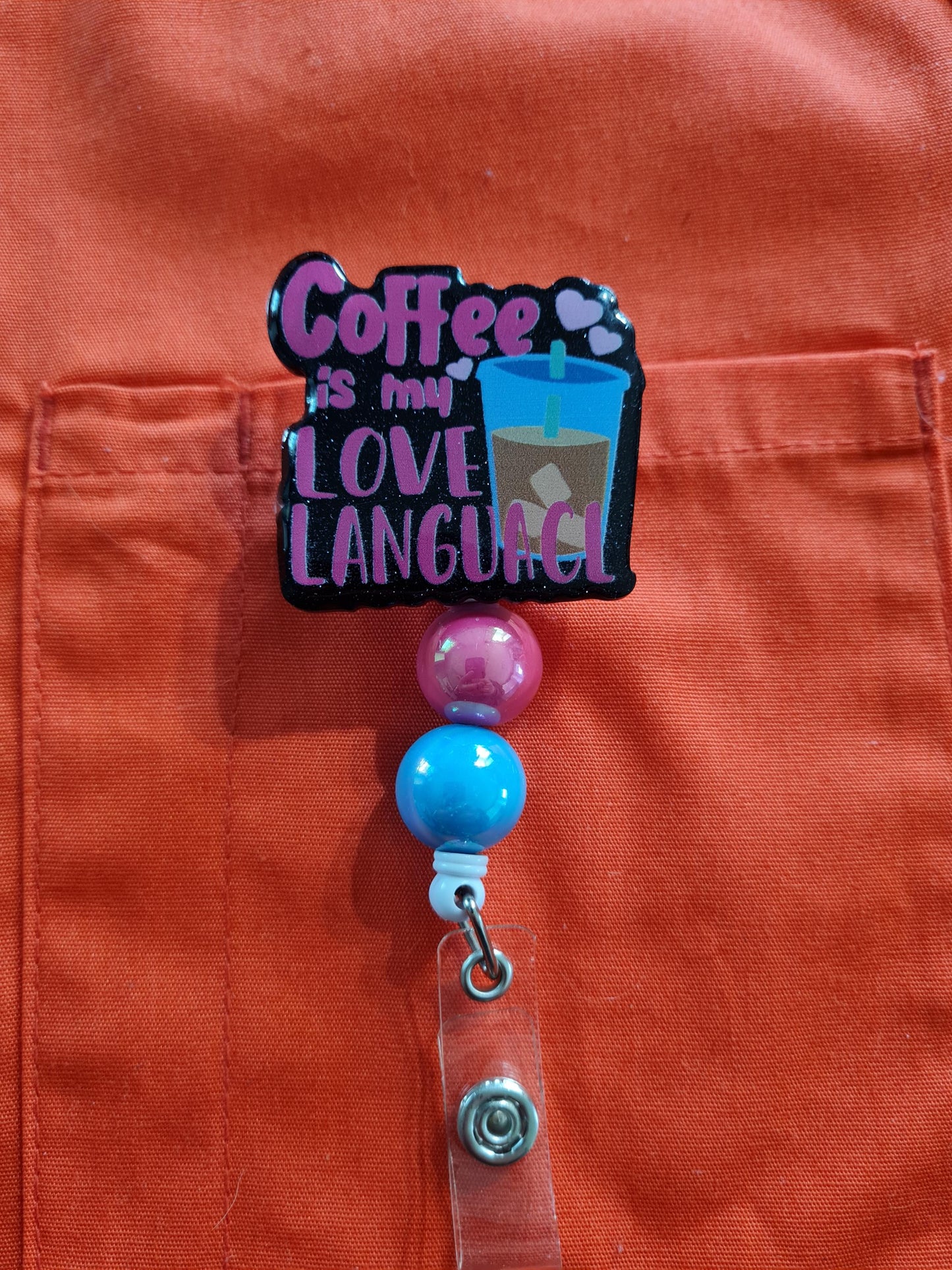 Coffee Badge Reel ~  Health Care Badge Reel ~ Work Badge ~ Medical Badge Reel ~ Fueled By Coffee Badge Reel ~ RN Reel ~ Coffee Lover Badge