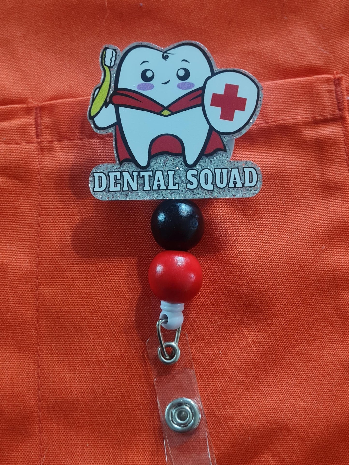 Dental Squad Badge Reel ~ ID Badge Reel ~ Dental Hygienist Badge Reel ~ Dental Assistant Badge Reel ~ Dentist Office Badge Reel