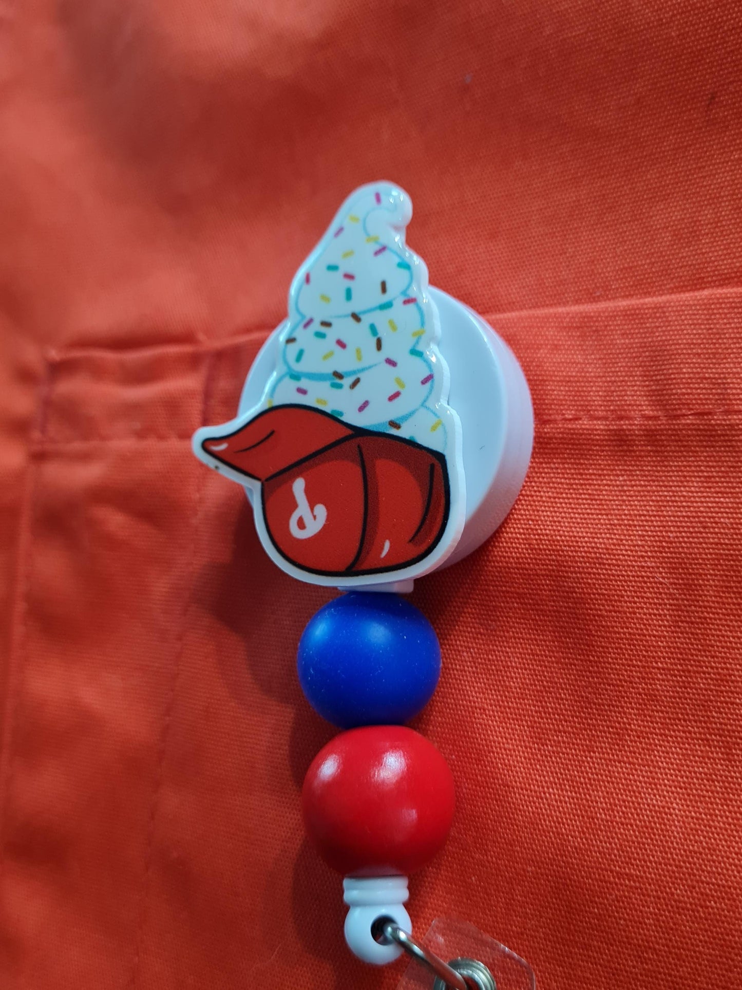 Phillies Badge Reel ~ ID Badge Reel ~ Health Care Badge Reel ~ Medical Badge Reel ~ Philadelphia Phillies Badge Reel ~ Phanatic Badge Reel