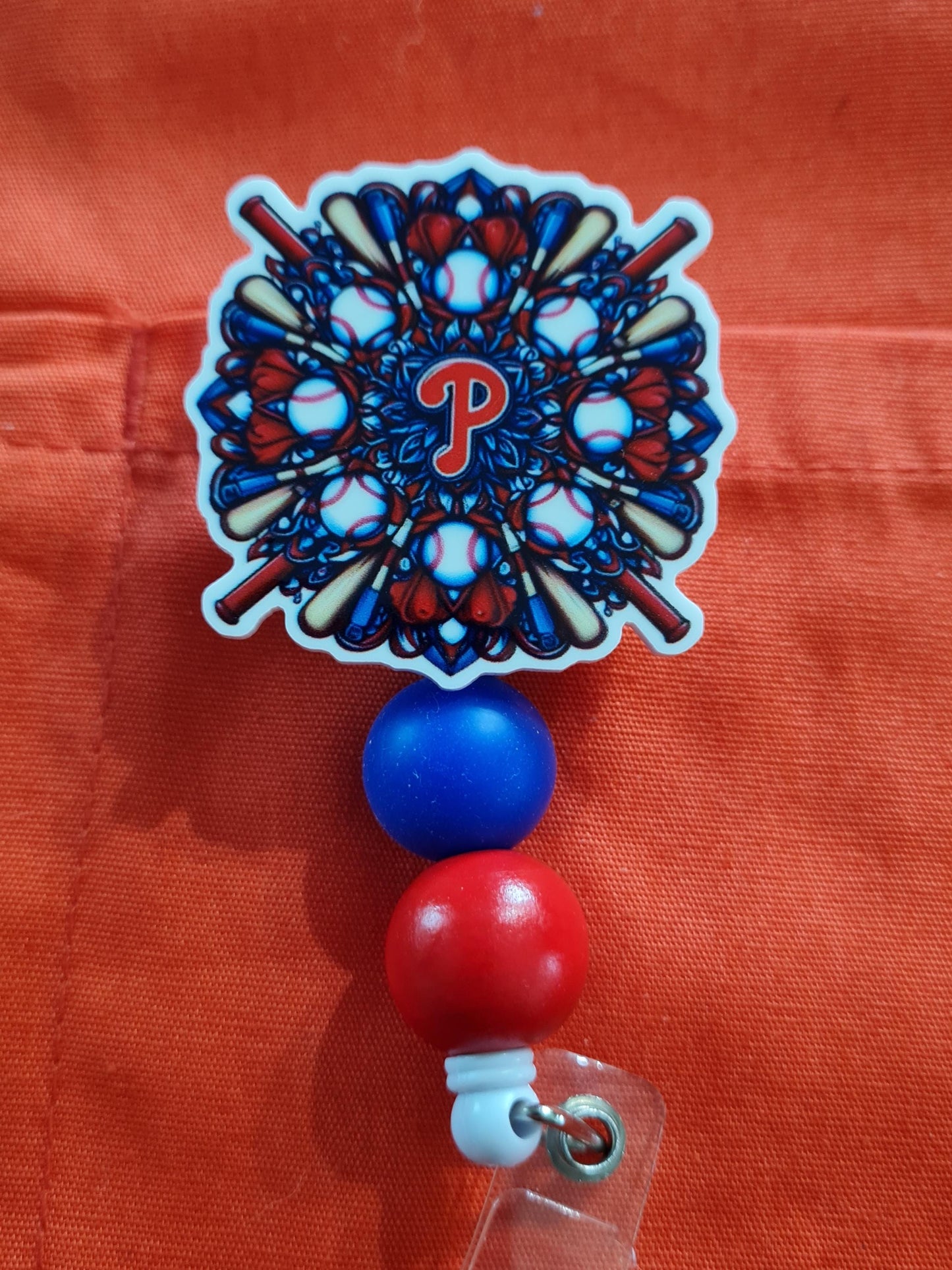 Phillies Badge Reel ~ ID Badge Reel ~ Health Care Badge Reel ~ Medical Badge Reel ~ Philadelphia Phillies Badge Reel ~ Phanatic Badge Reel