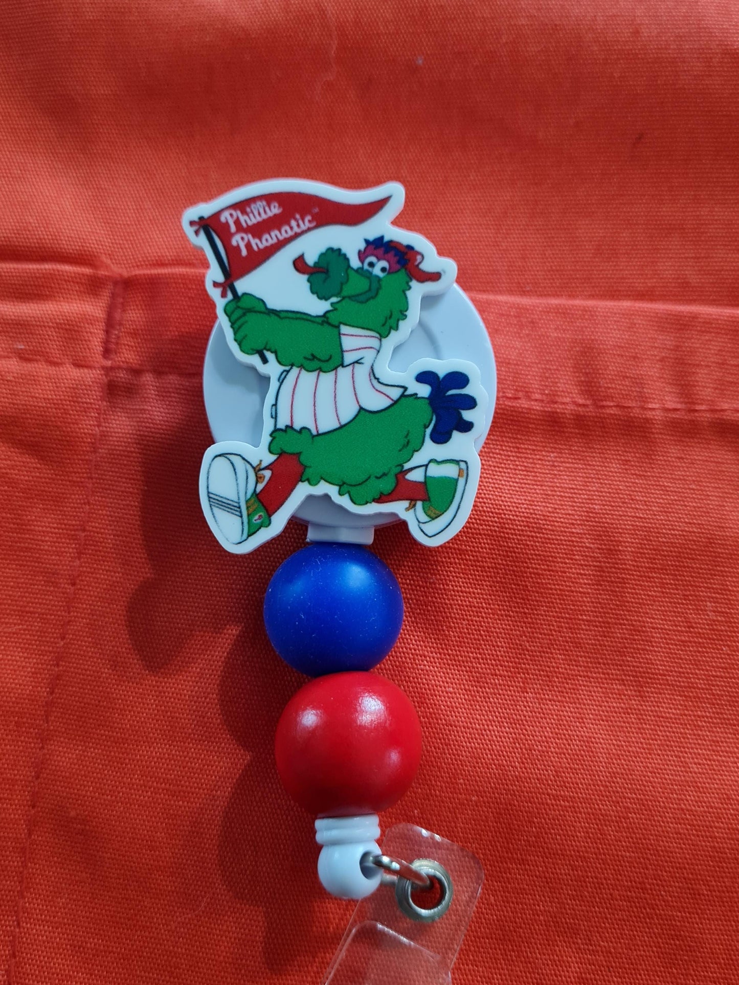 Phillies Badge Reel ~ ID Badge Reel ~ Health Care Badge Reel ~ Medical Badge Reel ~ Philadelphia Phillies Badge Reel ~ Phanatic Badge Reel