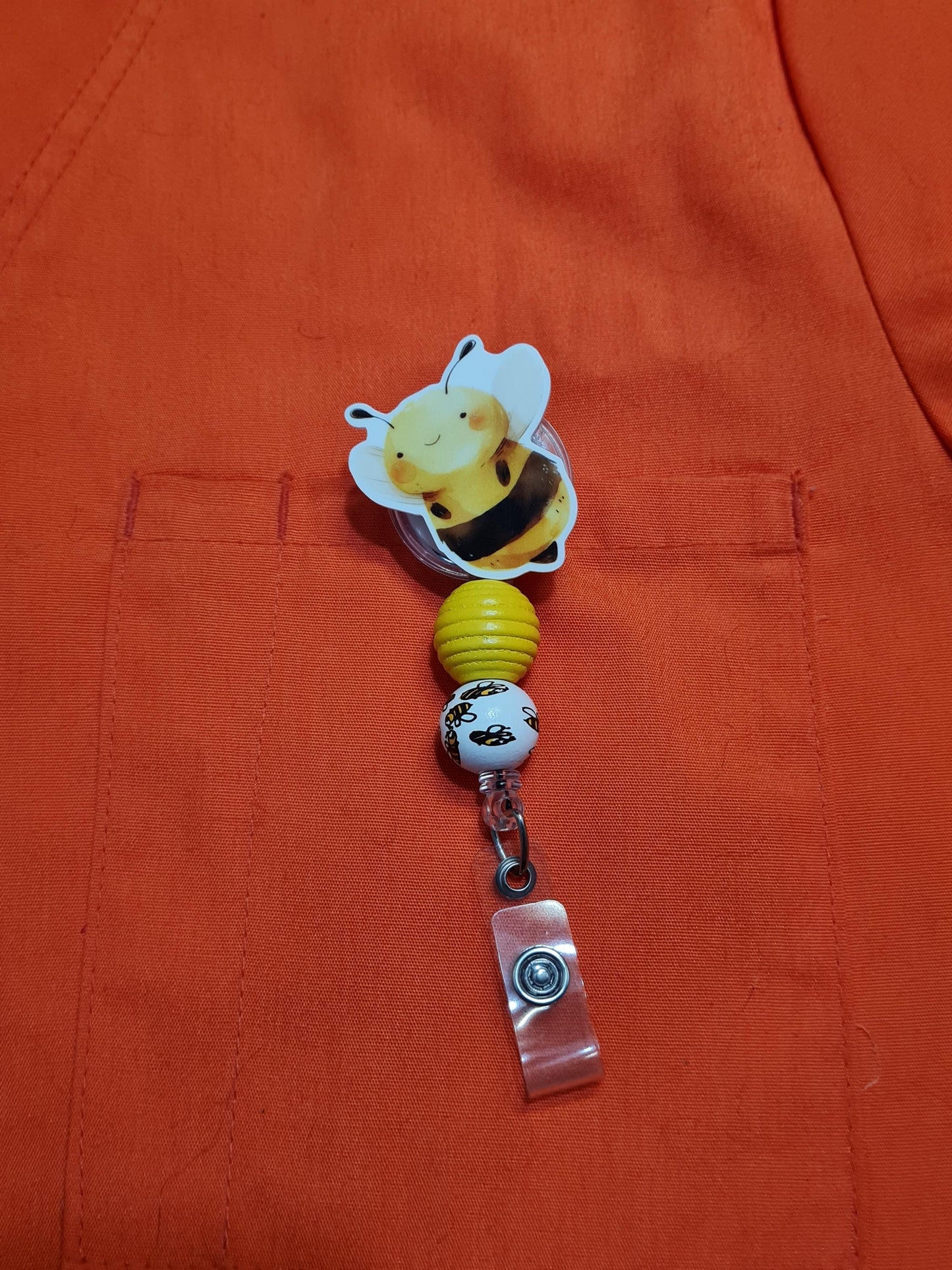 Busy Bee Badge Reel ~ ID Badge Reel ~Health Care Badge Reel ~ Work Badge~ Medical Badge Reel ~ RN Badge Reel ~ Nurse Badge Reel ~ Honey Bee