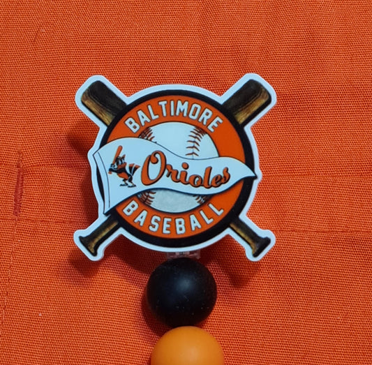 Orioles Badge Reel ~ ID Badge Reel ~ Health Care Badge Reel ~ Medical Badge Reel ~ Baltimore Orioles Badge Reel ~ Orioles Baseball