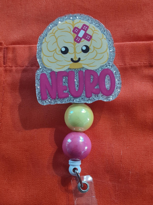 Neuro Badge Reel ~ ID Badge Reel ~Brain Health Badge Reel ~ Neurology Badge Reel ~ Medical Badge Reel ~ RN Badge ~ Nurse Badge Reel