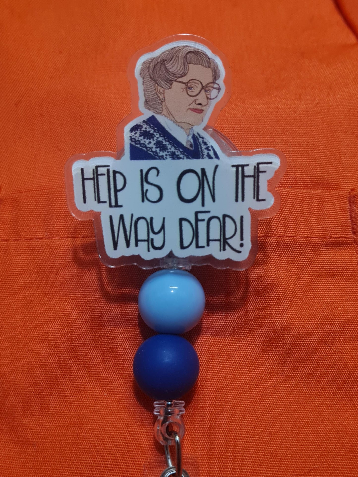 Help Is on the Way Badge Reel ~  Badge Reel ~ Health Care Badge Reel~ Medical Badge Reel~ Nurse Badge Reel ~ RN Badge Reel