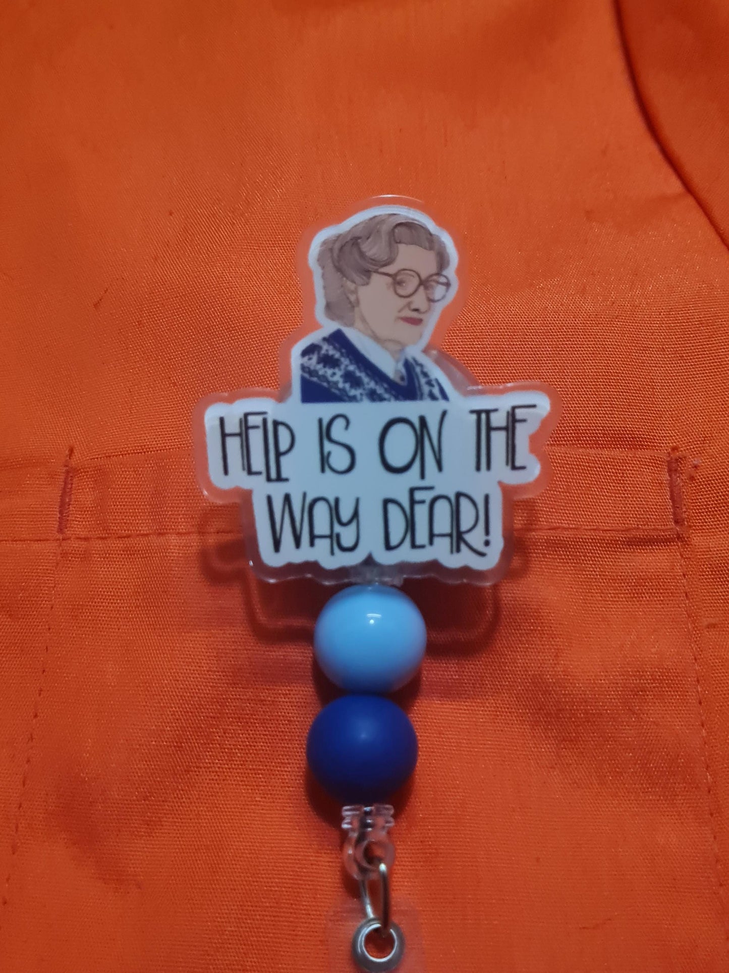 Help Is on the Way Badge Reel ~  Badge Reel ~ Health Care Badge Reel~ Medical Badge Reel~ Nurse Badge Reel ~ RN Badge Reel