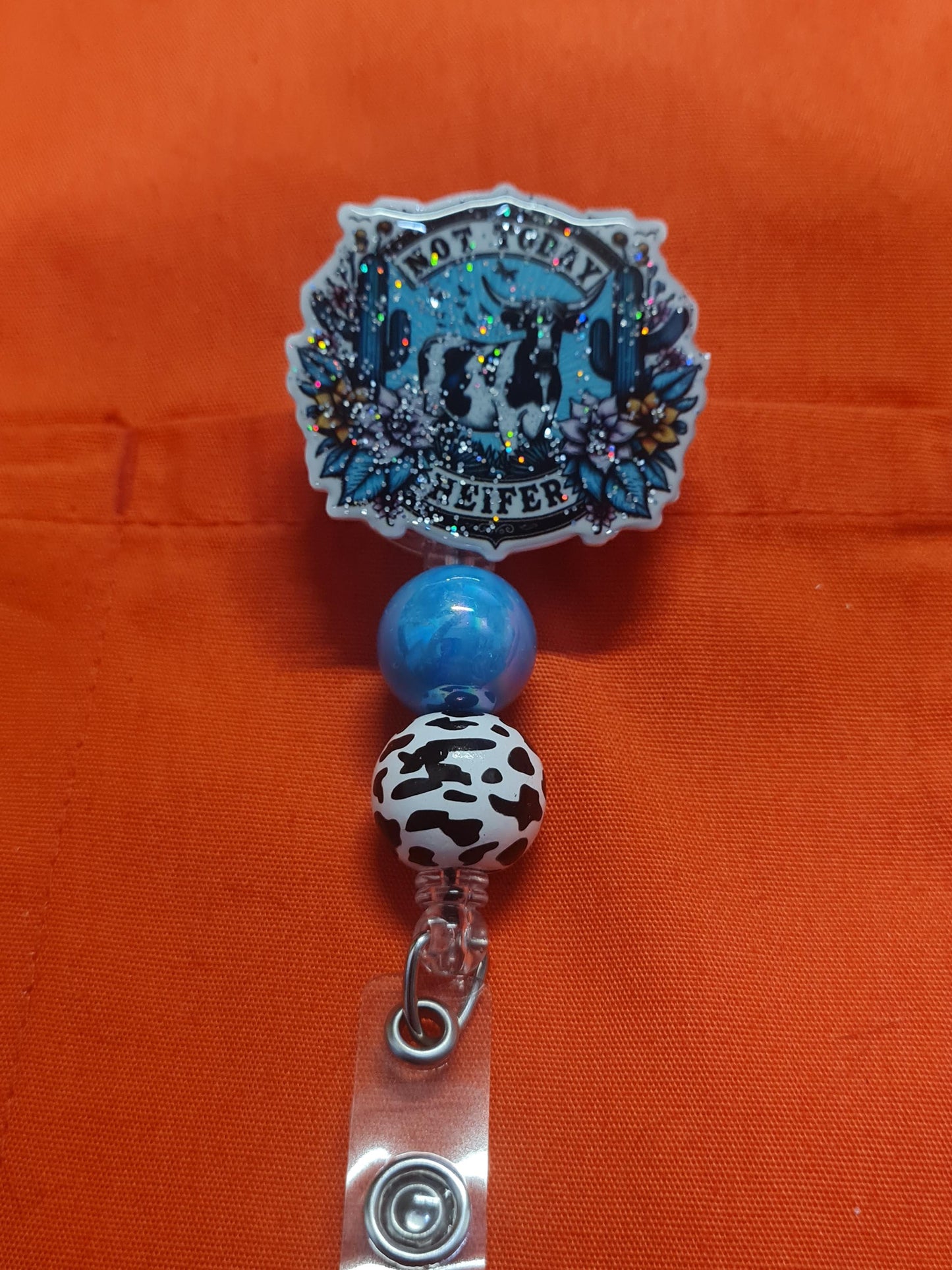 Not Today Heifer Badge Reel ~  Badge Reel ~ Health Care Badge Reel~ Medical Badge Reel~ Nurse Badge Reel ~ RN Badge Reel ~ Don't Try Me