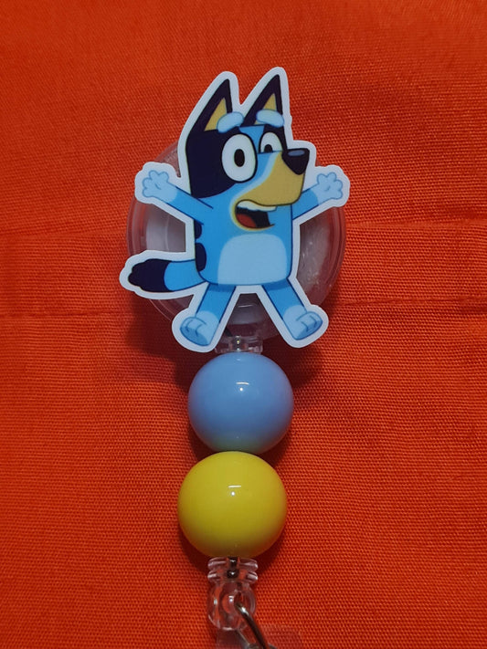 Blue Dog Badge Reel ~  Badge Reel ~ Health Care Badge Reel~ Medical Badge Reel~ Nurse Badge Reel ~ RN Badge Reel ~ Pediatric Badge Reel