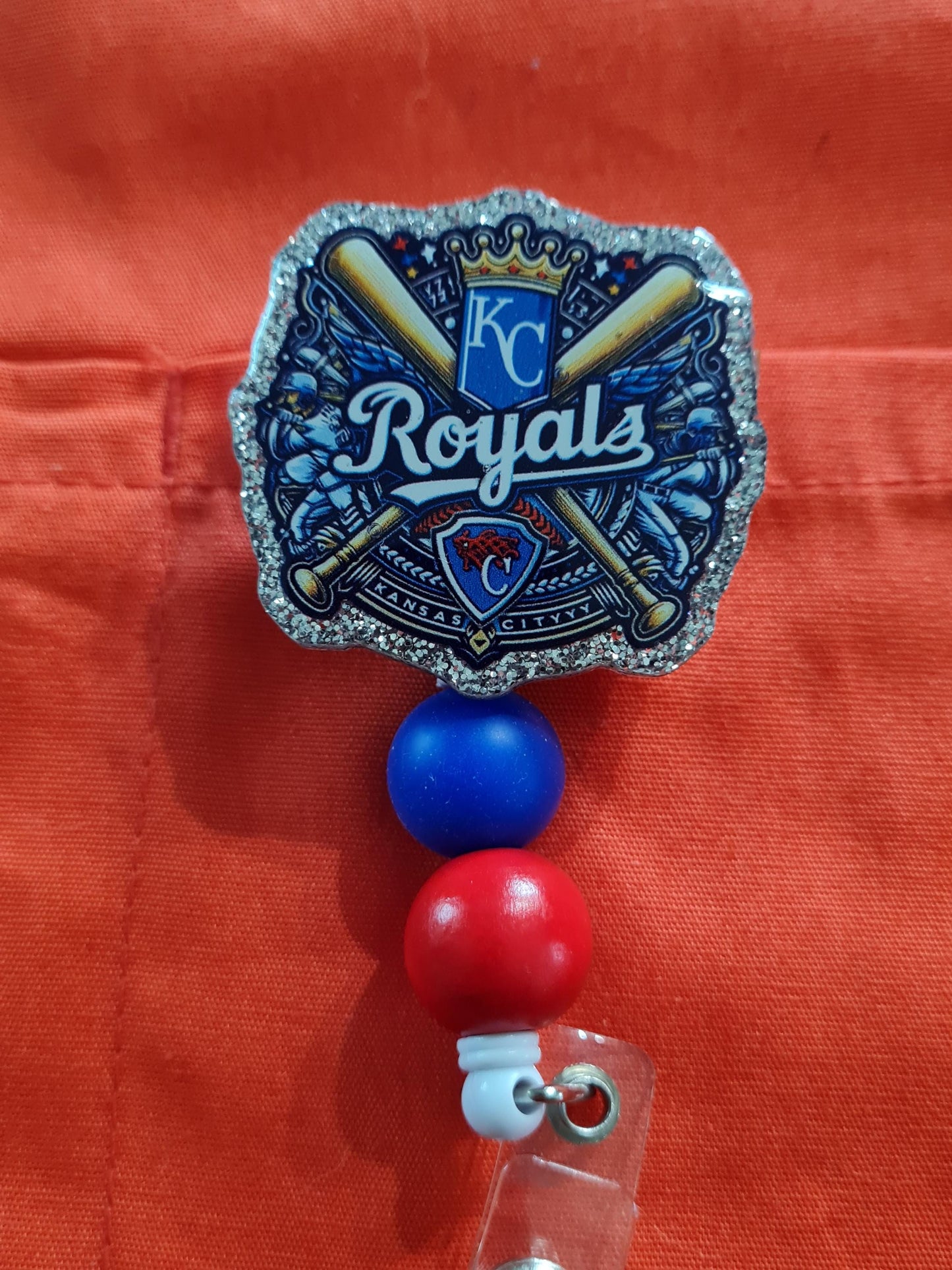 Kansas City Royals Badge Reel ~ ID Badge Reel ~ Health Care Badge Reel ~ Medical Badge Reel ~ Kansas City Badge Reel ~ Royals Baseball