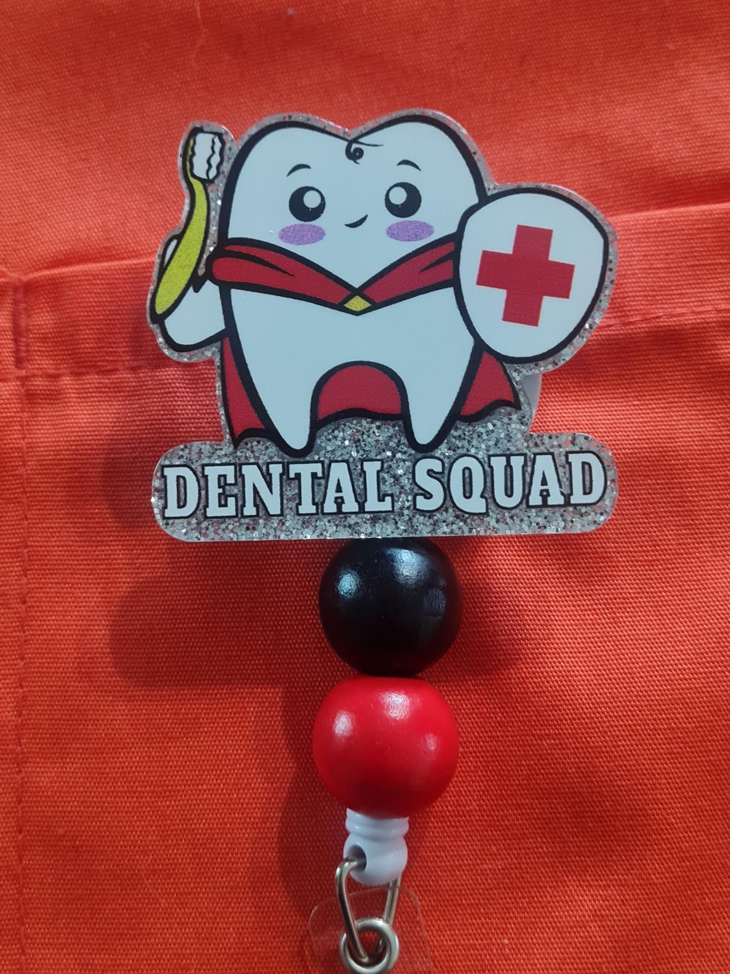 Dental Squad Badge Reel ~ ID Badge Reel ~ Dental Hygienist Badge Reel ~ Dental Assistant Badge Reel ~ Dentist Office Badge Reel