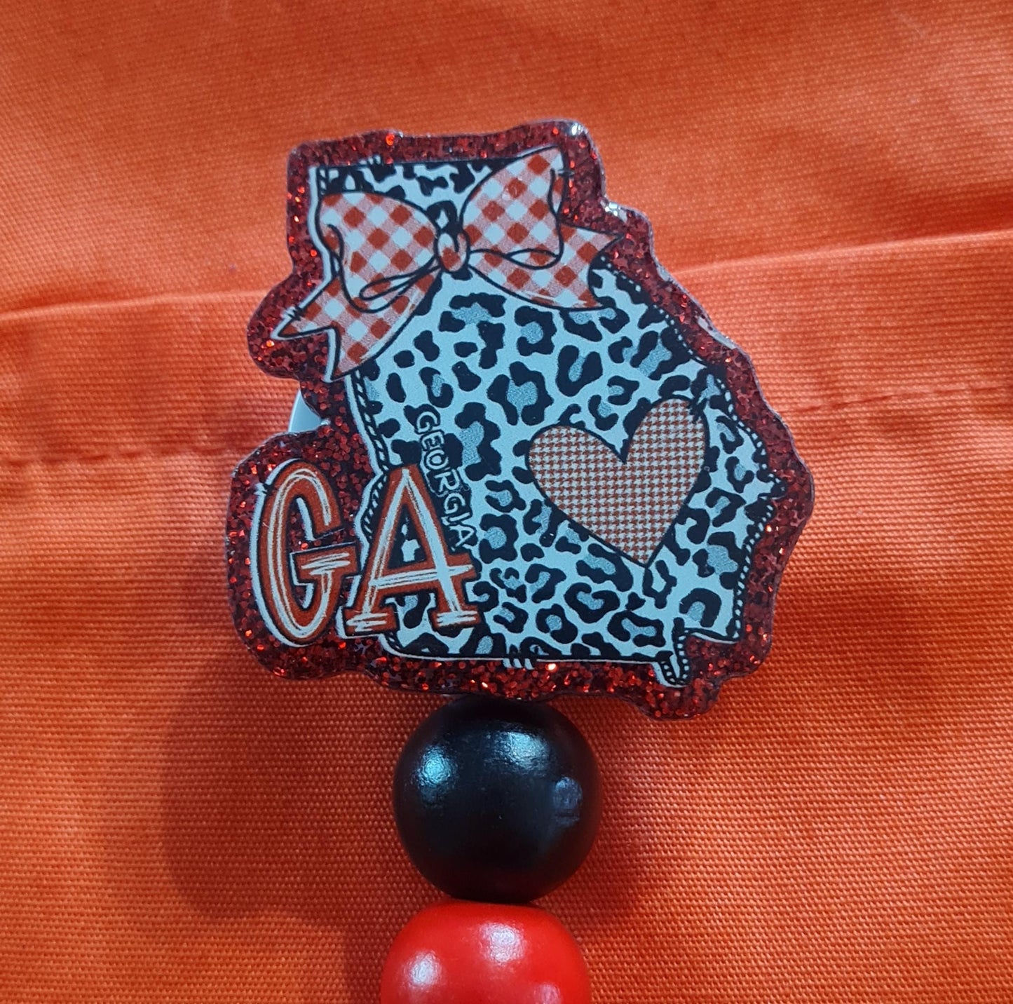 Georgia Girl Badge Reel ~ ID Badge Reel ~ Health Care Badge Reel ~ Bulldogs ~ Georgia Badge Reel ~ State of Georgia Badge Reel