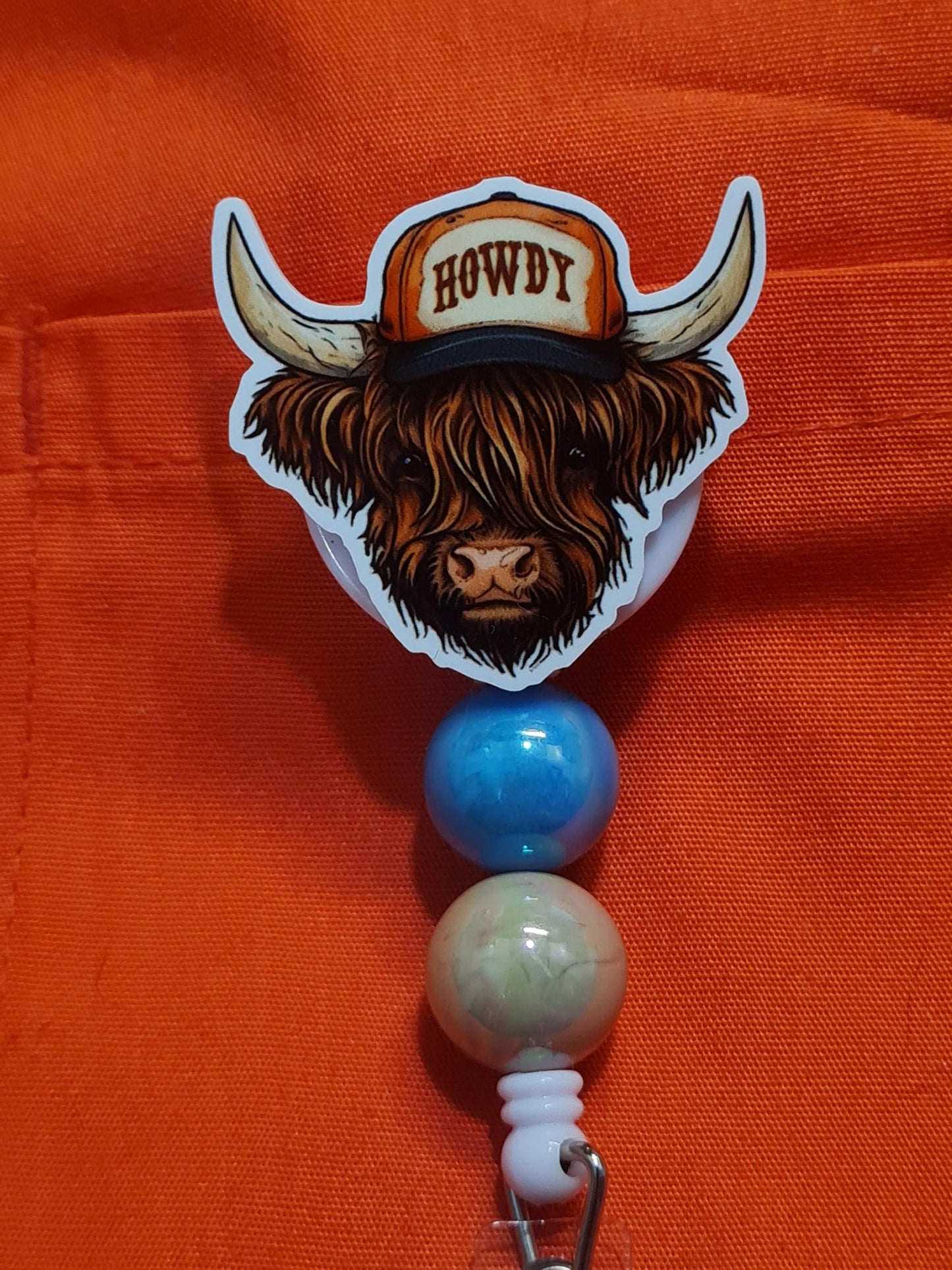 Highland Cow Badge Reel ~ Cow Badge Reel ~ Work Badge ~ Medical Badge Reel ~ Howdy Badge Reel ~ Farm Life Badge Reel ~ RN Reel ~ Hairy Cow