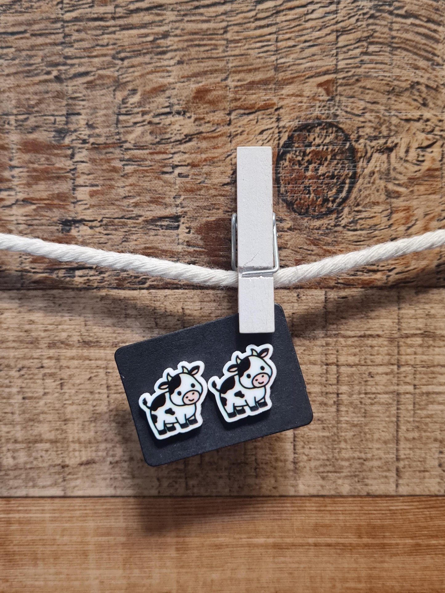 Cow Earrings ~ Holstein Cow Earrings ~ Earrings ~ Milk Cow Earrings ~ Fun Earrings ~ Black and White Cow Earrings ~ Cow Lover Earrings